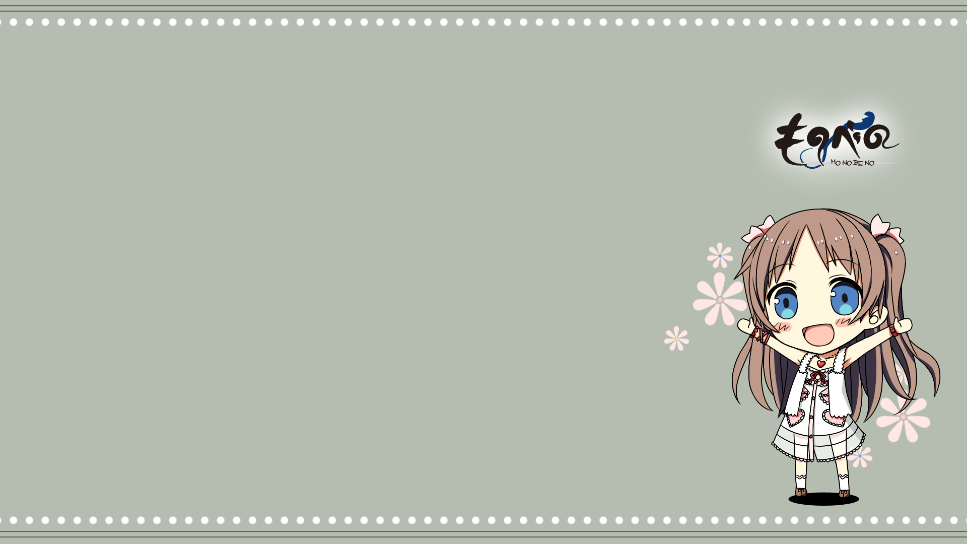 Anime 1920x1080 anime girls Monobeno simple background