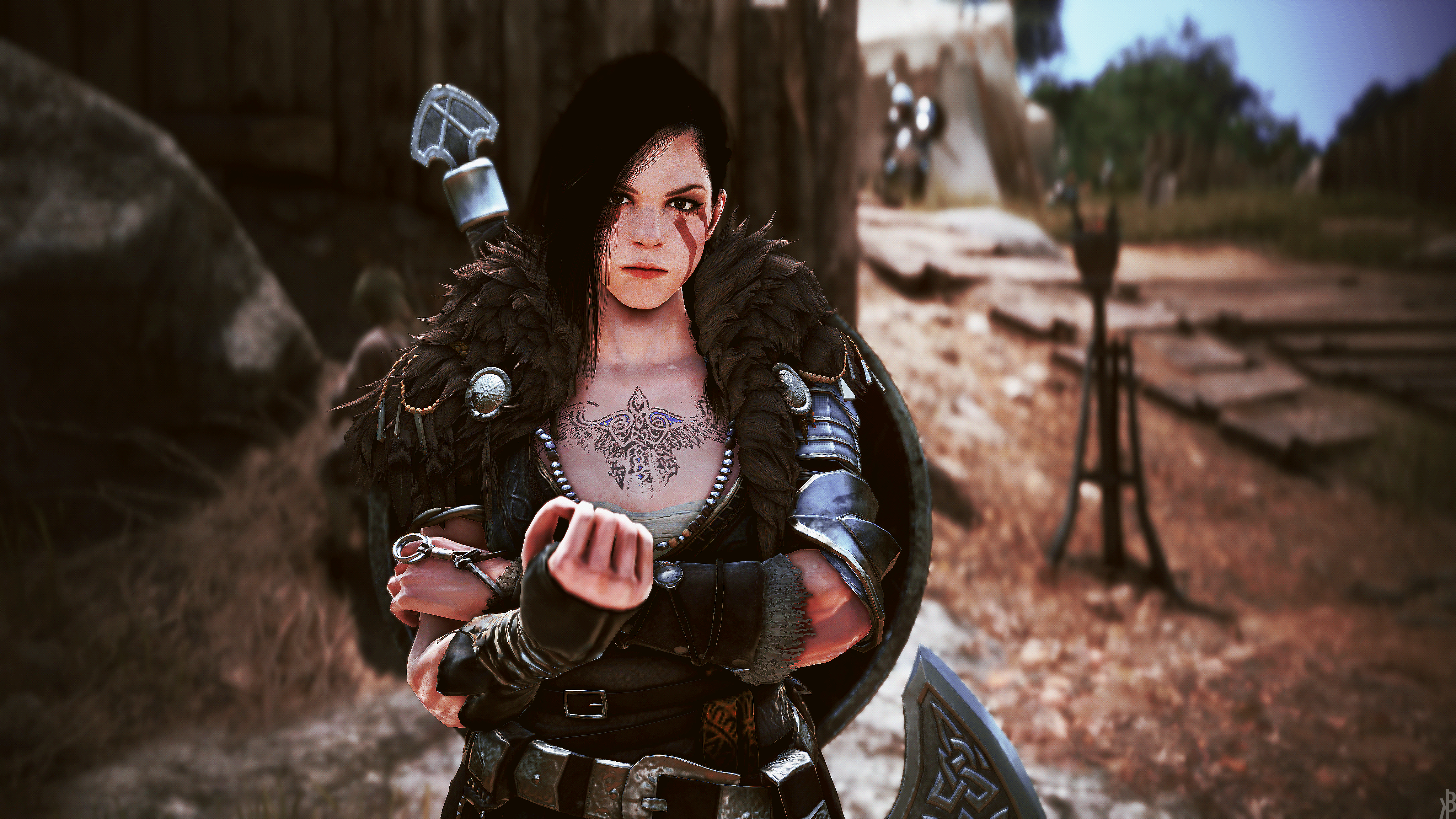 General 4096x2304 video games Black Desert Online armor fantasy girl fantasy armor