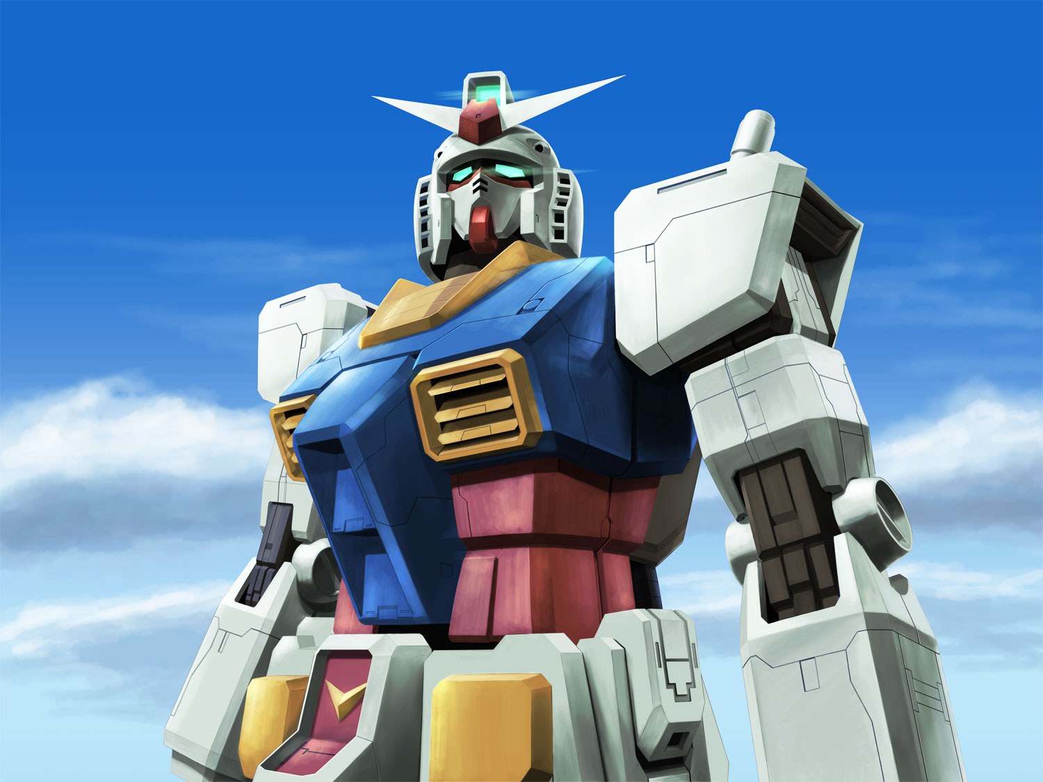 Anime 1500x1125 anime Gundam Mobile Suit Gundam Super Robot Taisen RX-78 Gundam artwork digital art fan art mechs
