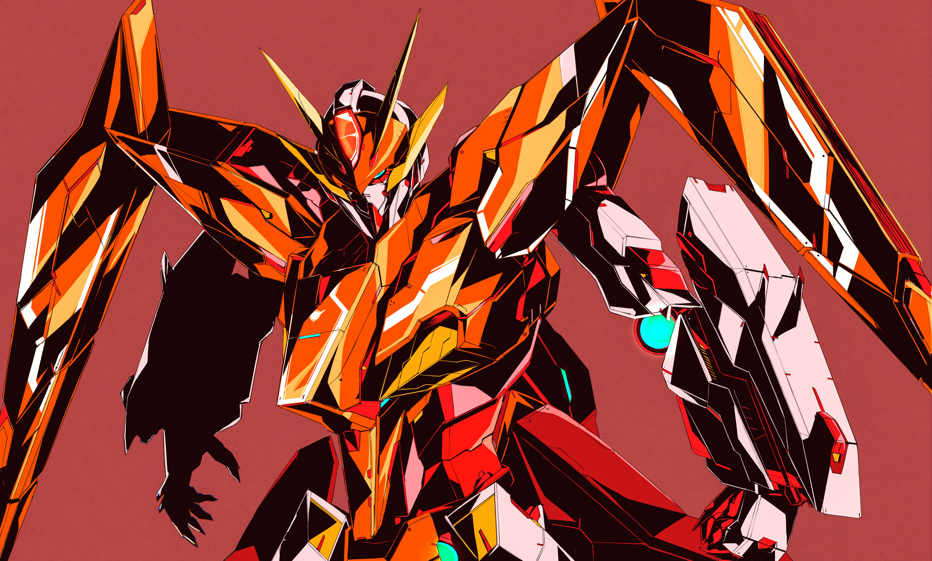 Anime 3000x1806 Gundam mecha fight anime mechs simple background Arios Gundam Mobile Suit Gundam 00