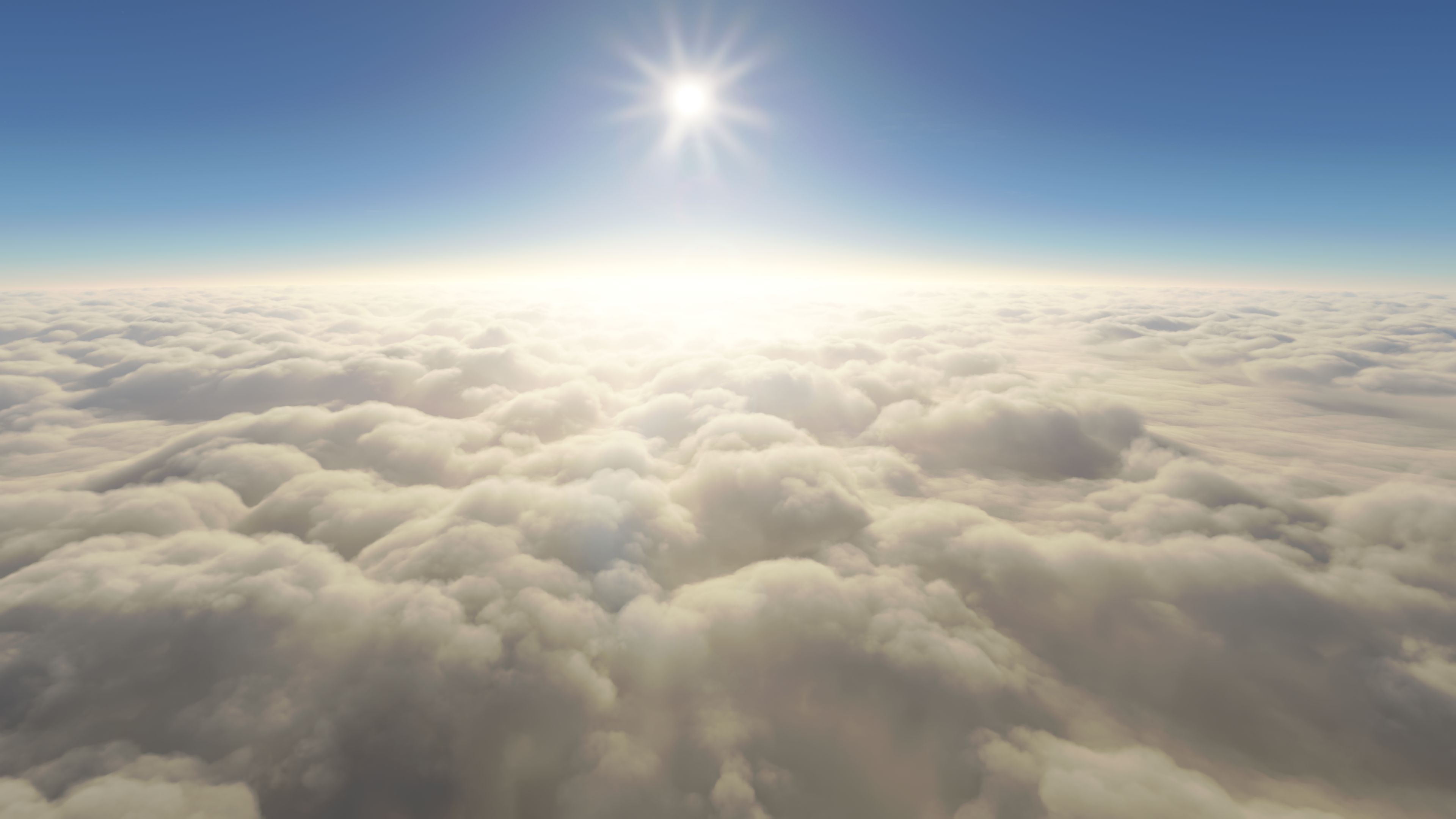 General 3840x2160 Microsoft Flight Simulator 2020 clouds sun rays