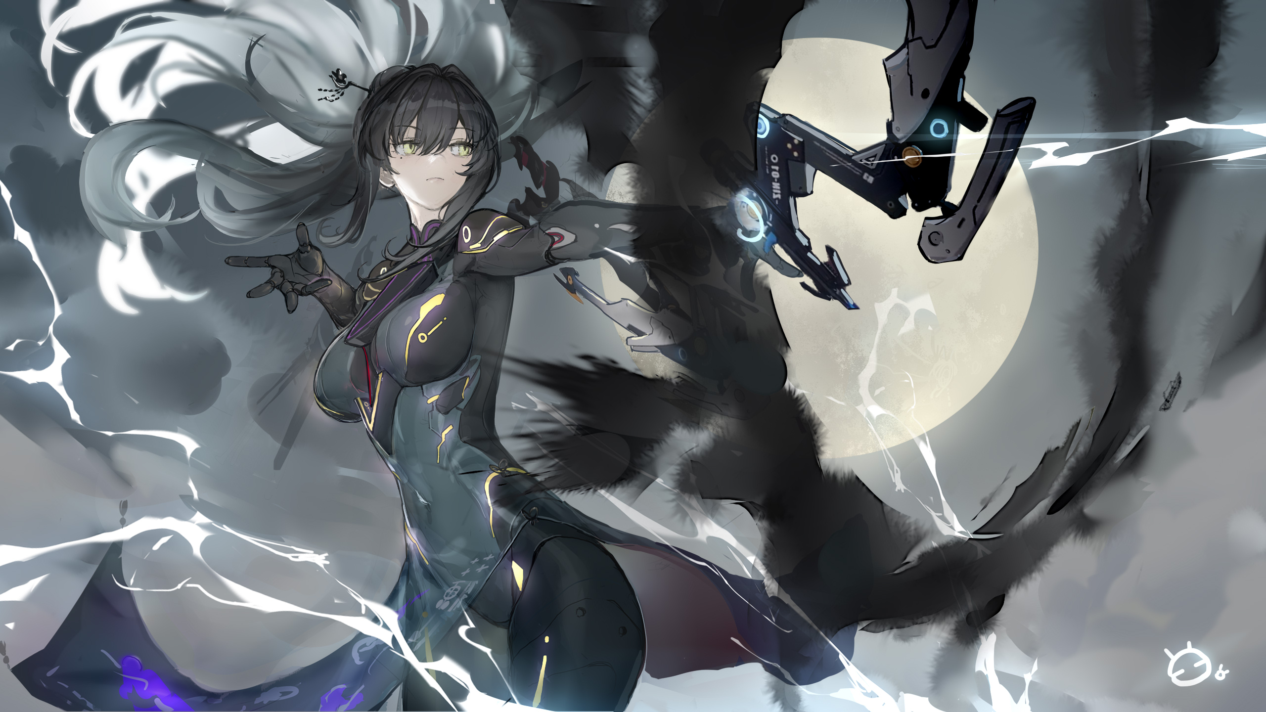 Anime 2560x1440 Punishing: Gray Raven anime girls arrows cyborg science fiction Chouseki