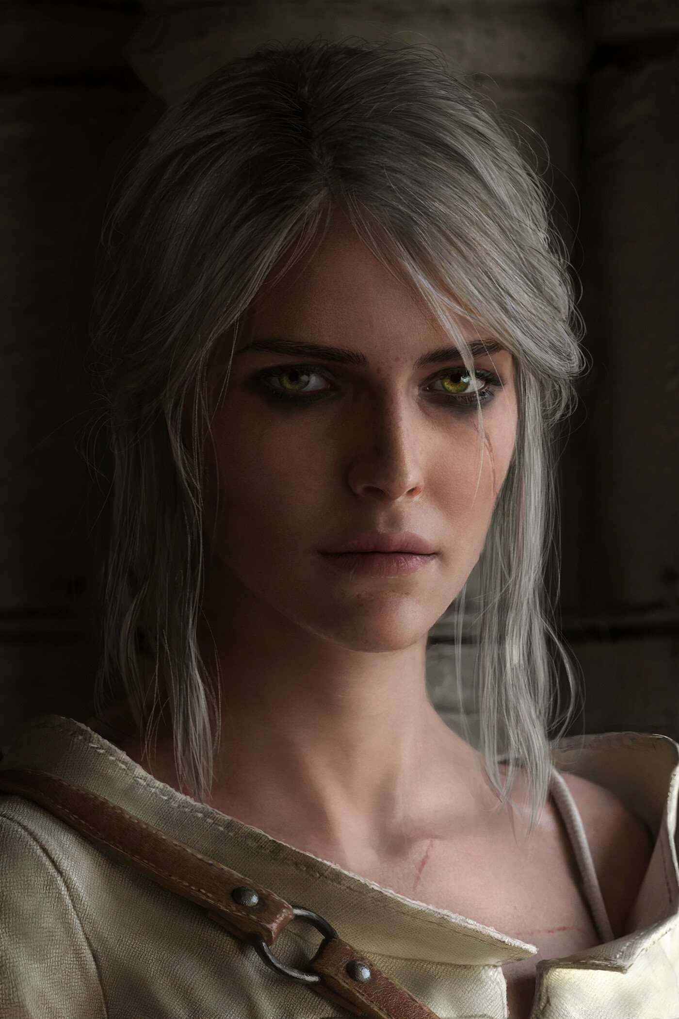 General 1400x2100 The Witcher The Witcher 3: Wild Hunt video games RPG portrait Cirilla Fiona Elen Riannon looking at viewer CD Projekt RED video game characters