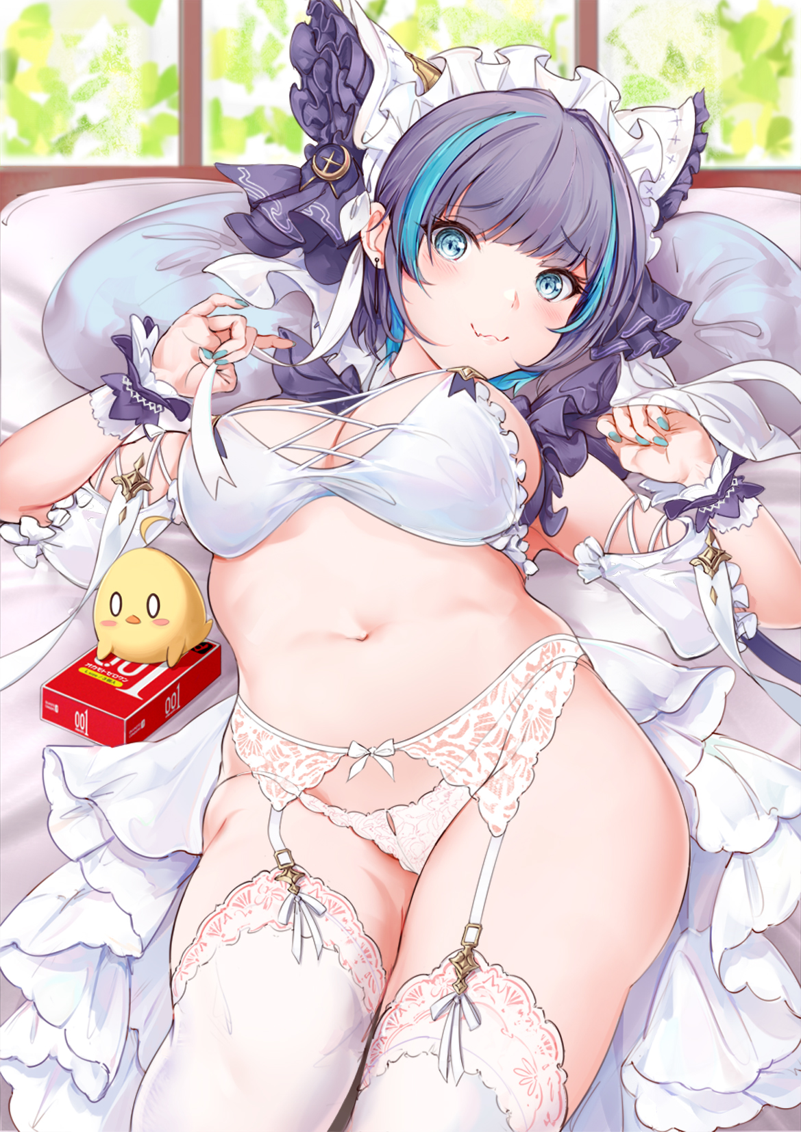 Anime 1169x1653 anime girls Azur Lane Cheshire (Azur Lane) panties cleavage big boobs anime
