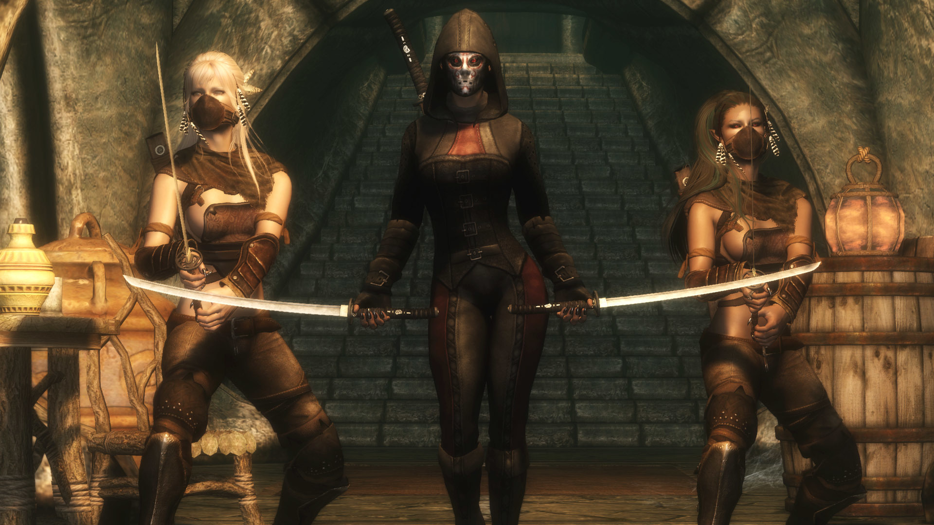 General 1920x1080 Bethesda Softworks video game characters video game girls The Elder Scrolls V: Skyrim Dark Brotherhood female warrior screen shot