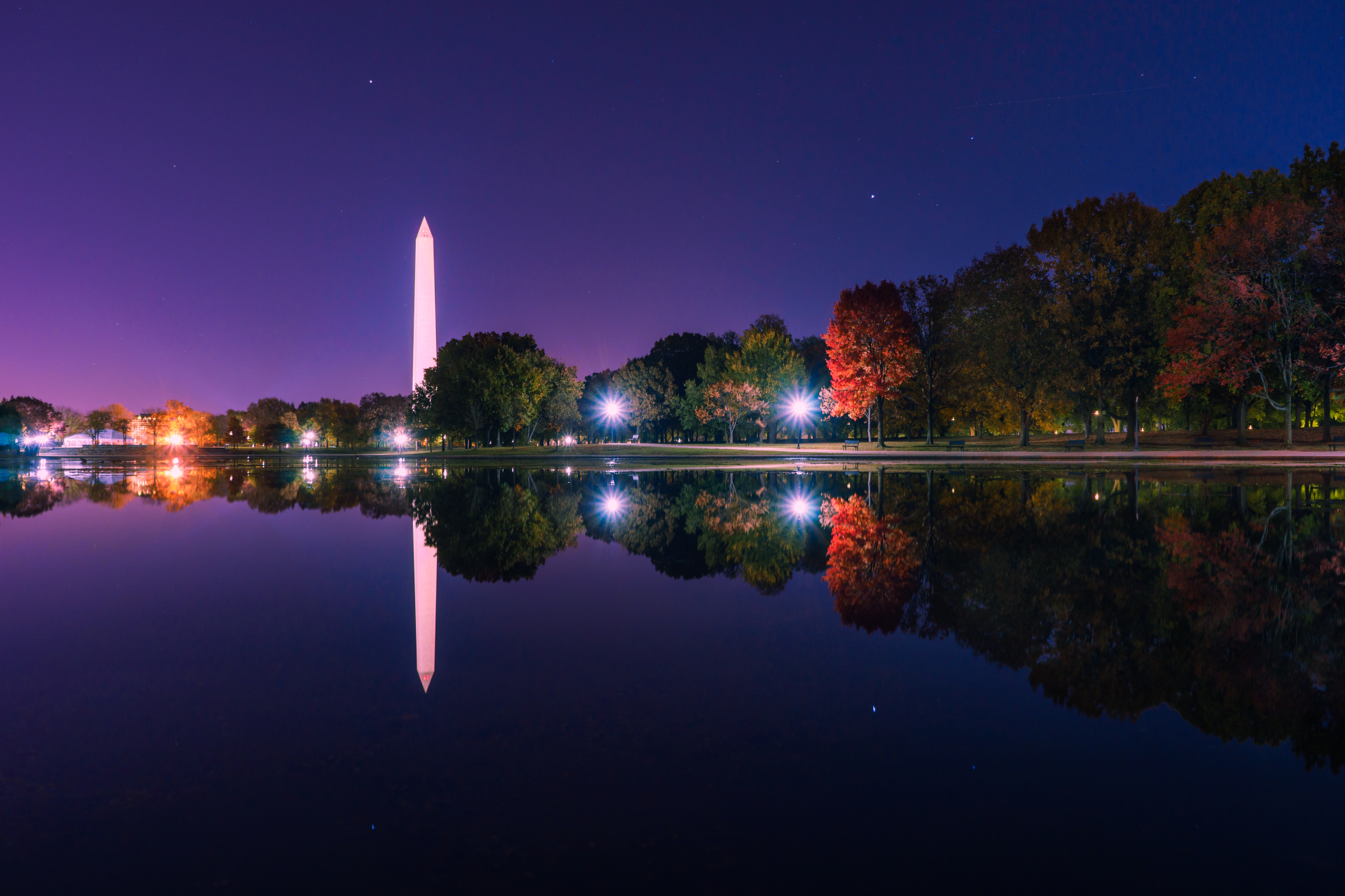 General 6000x4000 Washington Monument Washington, D.C. nature reflection water evening night