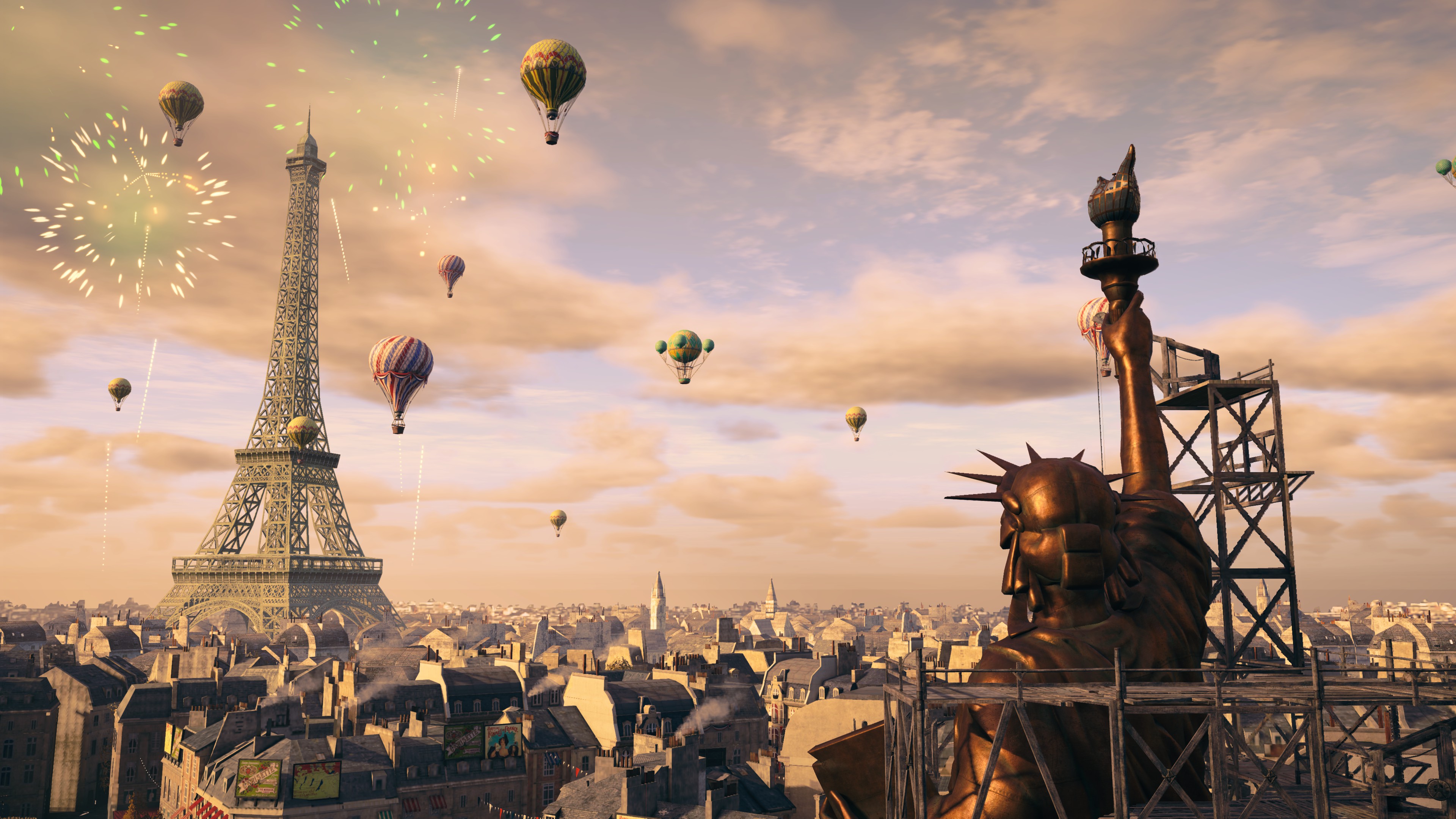 General 3840x2160 Assassin's Creed Unity video games Paris Eiffel Tower landmark Ubisoft