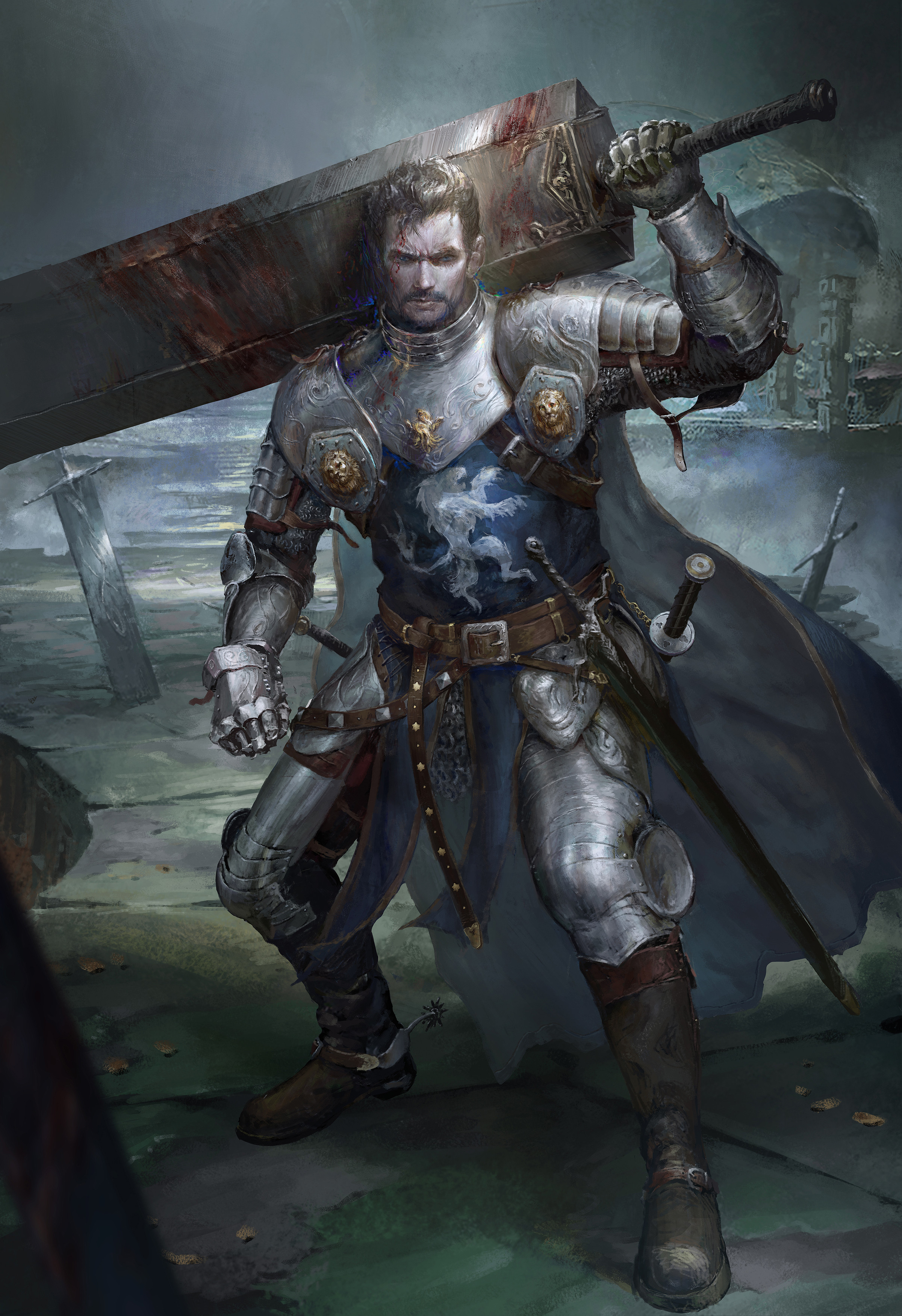 General 2400x3499 portrait display fictional character fantasy art knight