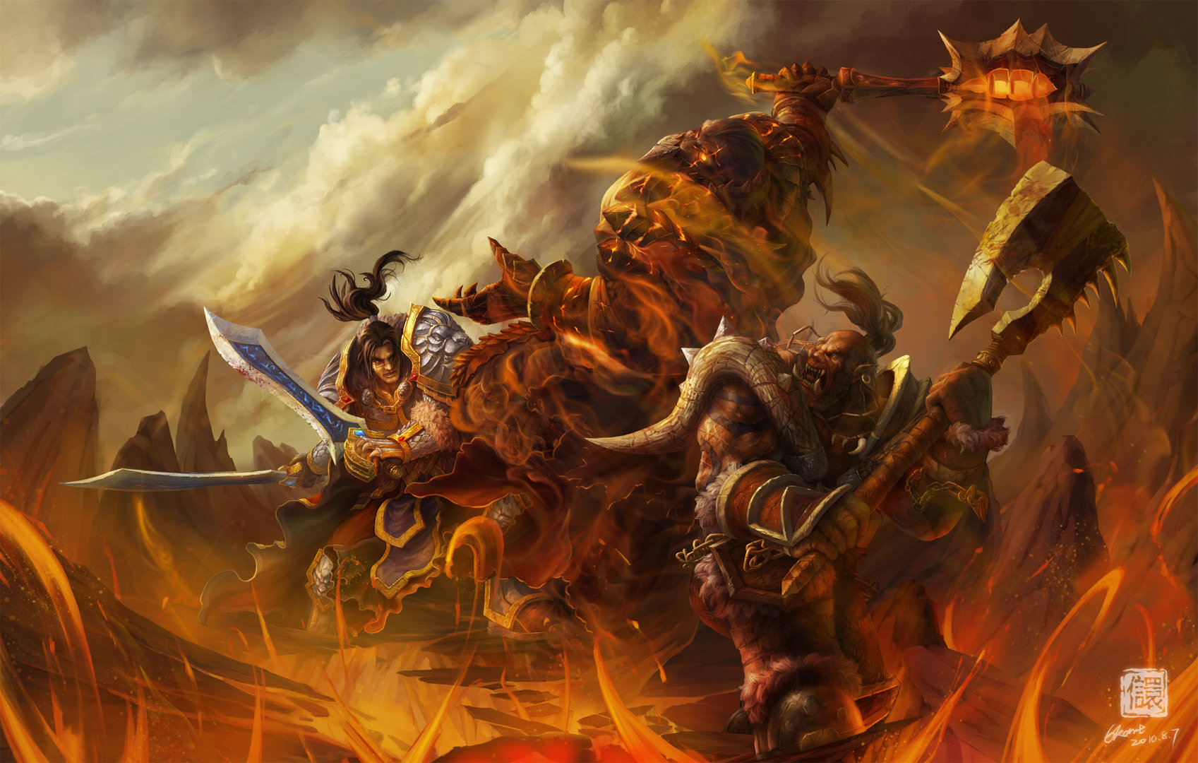 General 1697x1080 Kan Liu Warcraft World of Warcraft: Mists of Pandaria digital art
