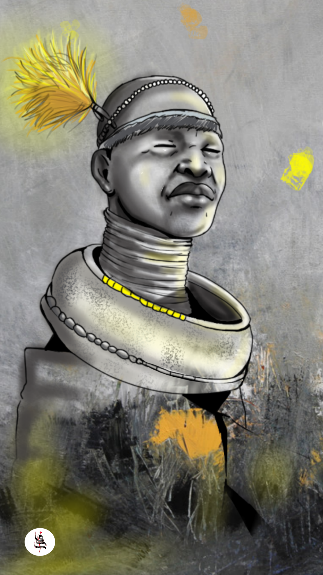 General 1080x1920 illustration digital art artwork African kudi888