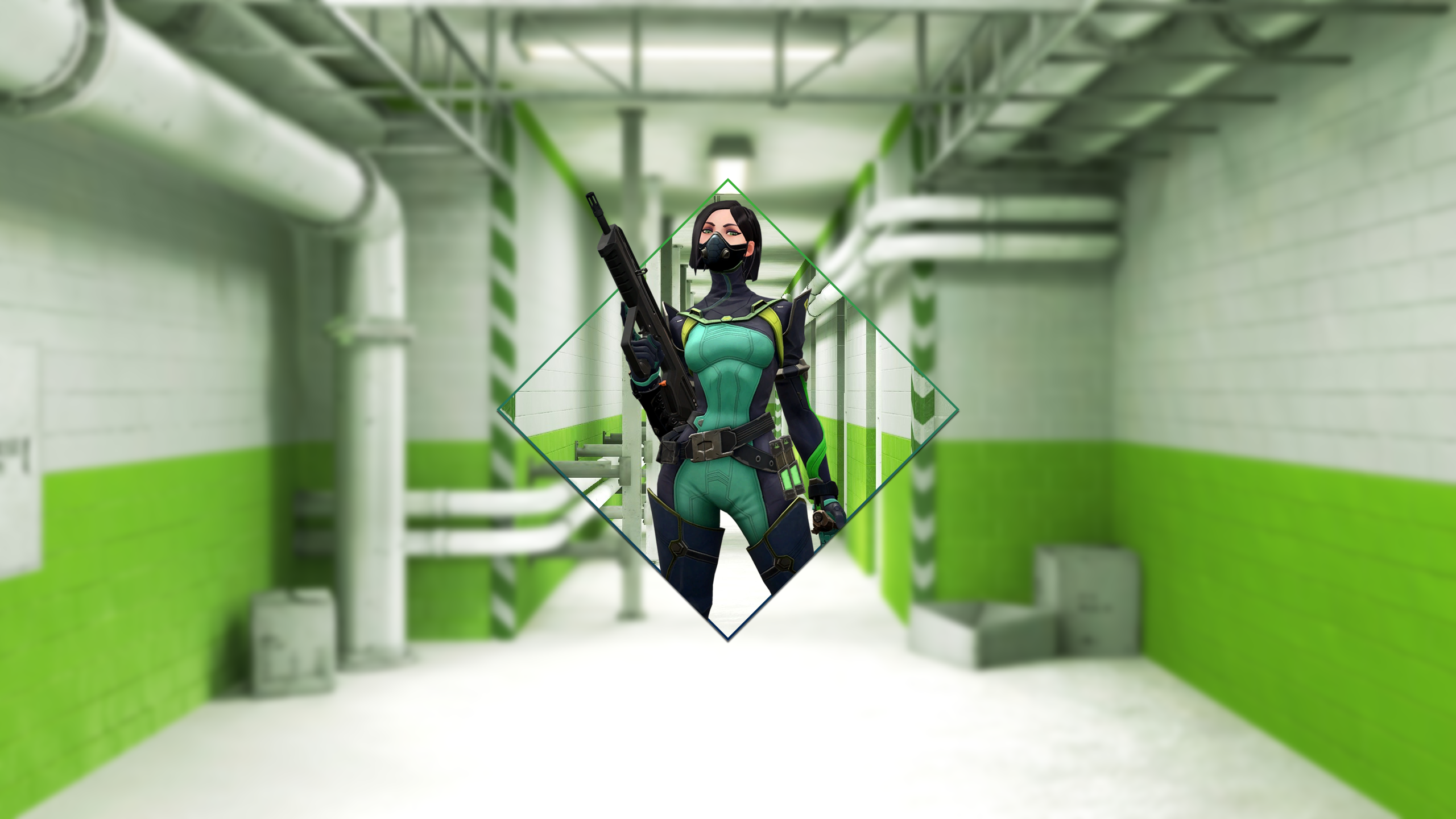 General 2560x1440 viper (valorant) Valorant Mirror's Edge gas masks video games PC gaming video game girls girls with guns dark hair CGI mask picture-in-picture