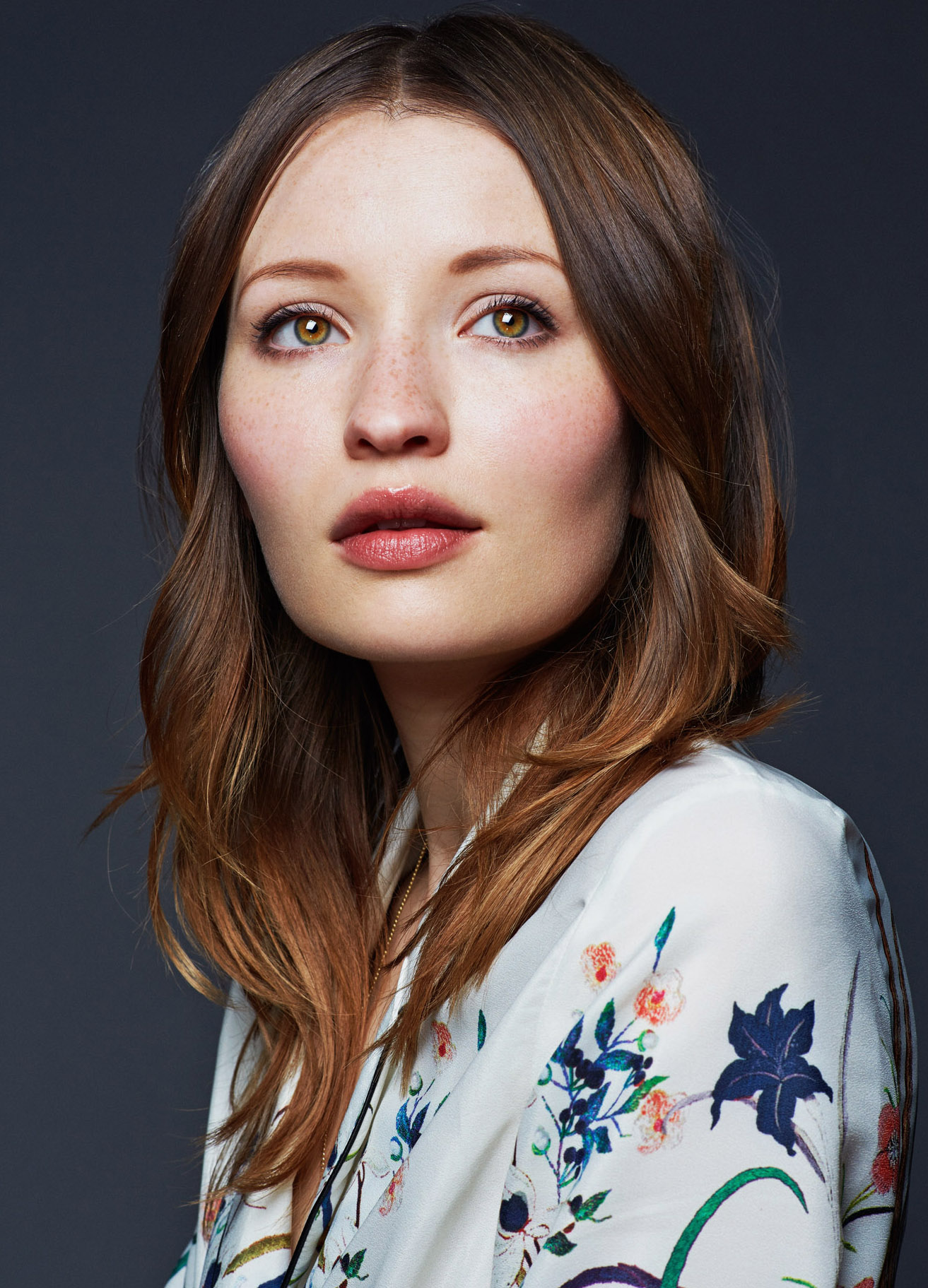 People 1313x1823 Emily Browning women actress brunette long hair simple background Australian red lipstick face portrait women indoors indoors looking away