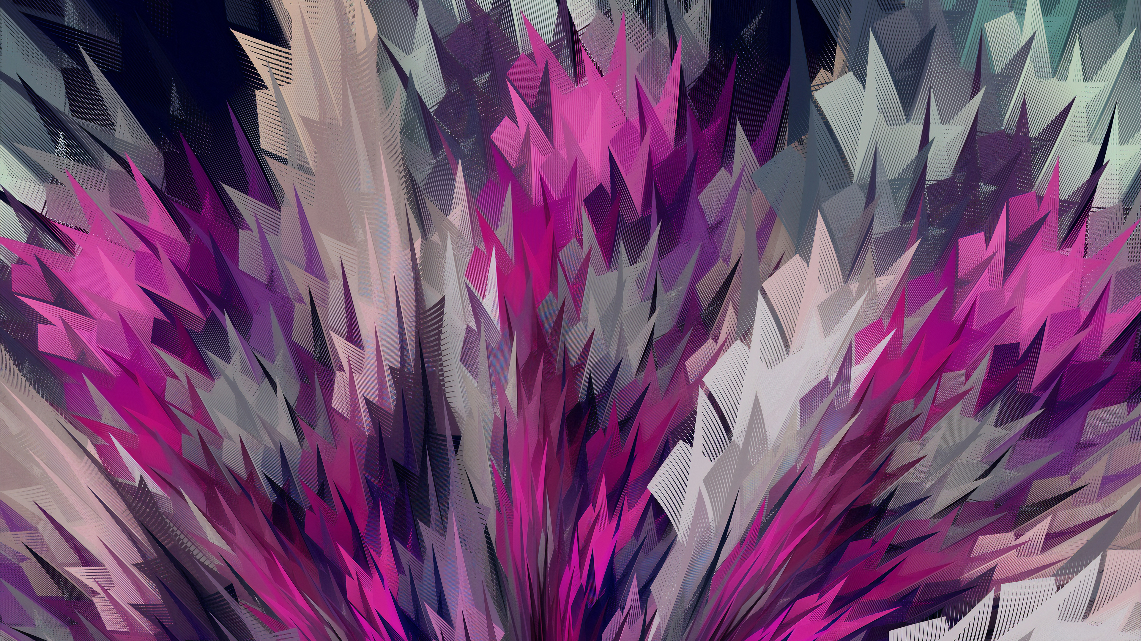 General 3840x2160 abstract pink vector art purple digital art