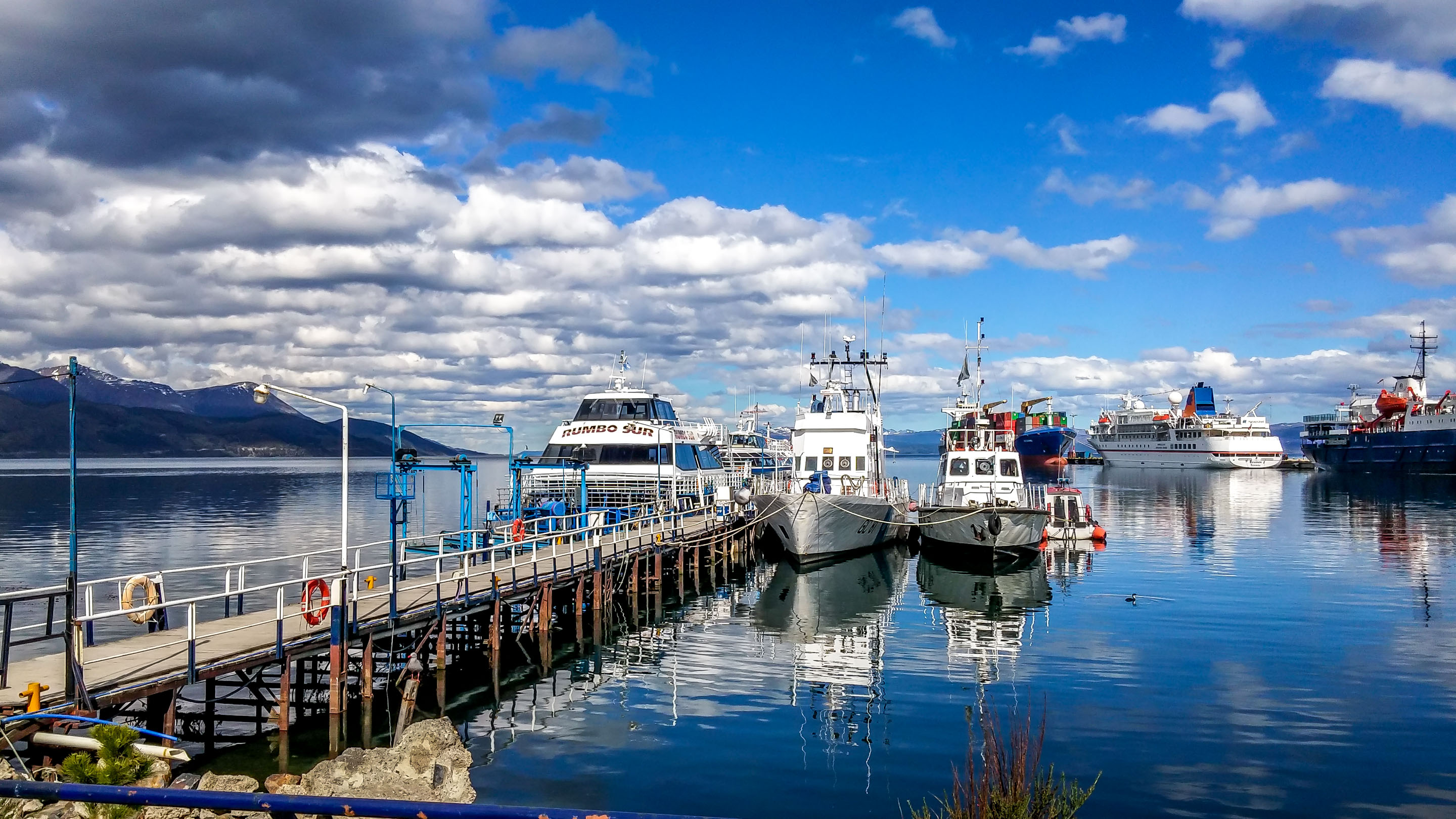General 2880x1620 ushuaia Patagonia boat water clouds outdoors vehicle