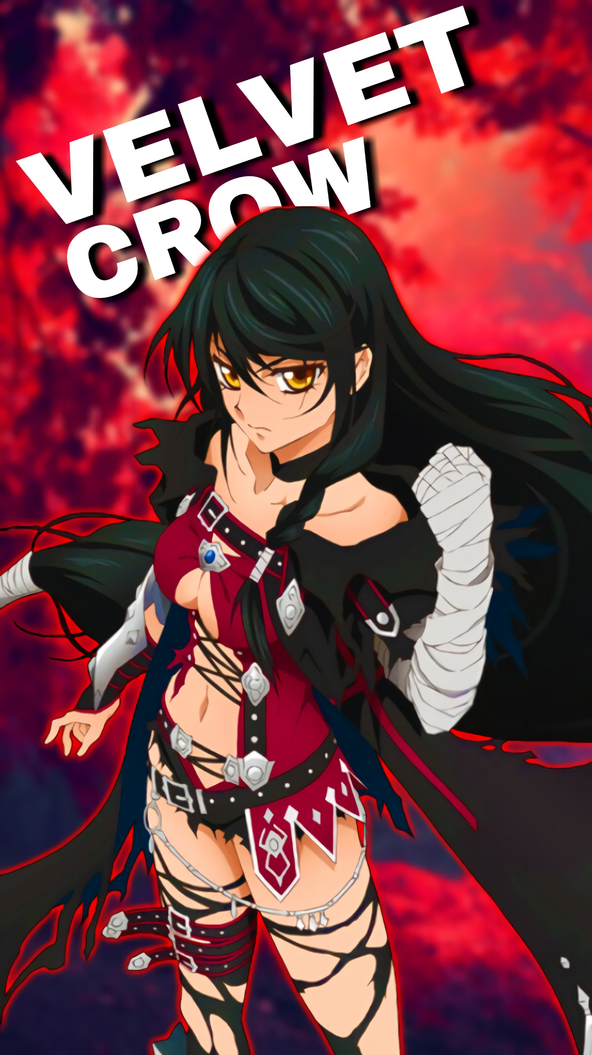 Anime 1214x2160 anime Velvet Crowe demon girls Tales of Berseria anime girls picture-in-picture
