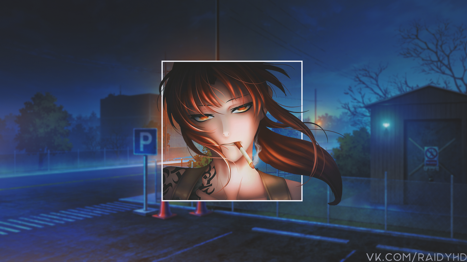 Anime 1920x1080 anime girls anime picture-in-picture Black Lagoon Revy