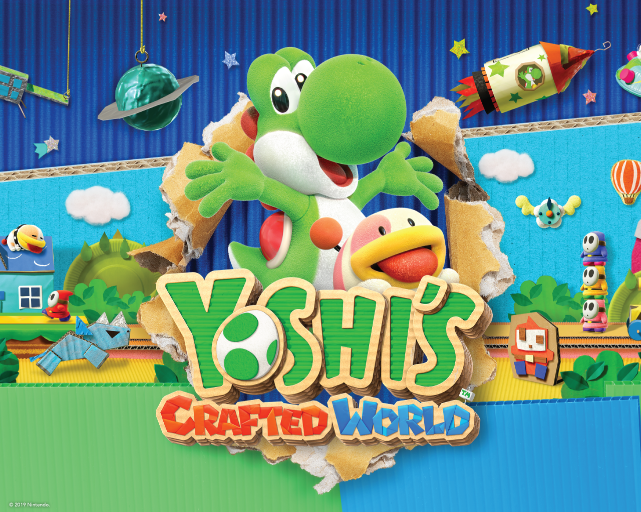 General 1280x1024 Nintendo Nintendo Switch Yoshi's Crafted World video game characters