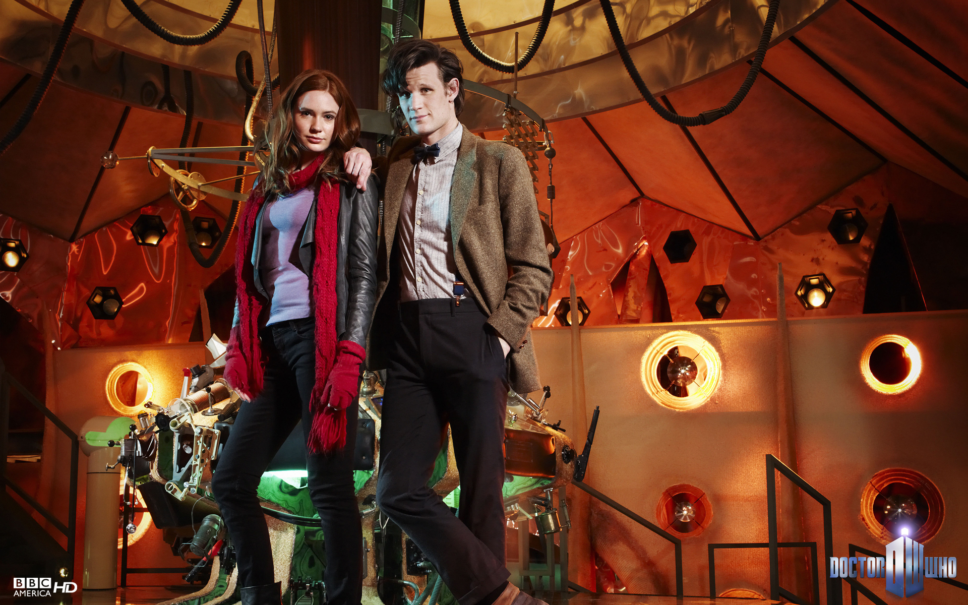 General 1920x1200 TV series Doctor Who Amy Pond TARDIS Karen Gillan women men science fiction BBC British women