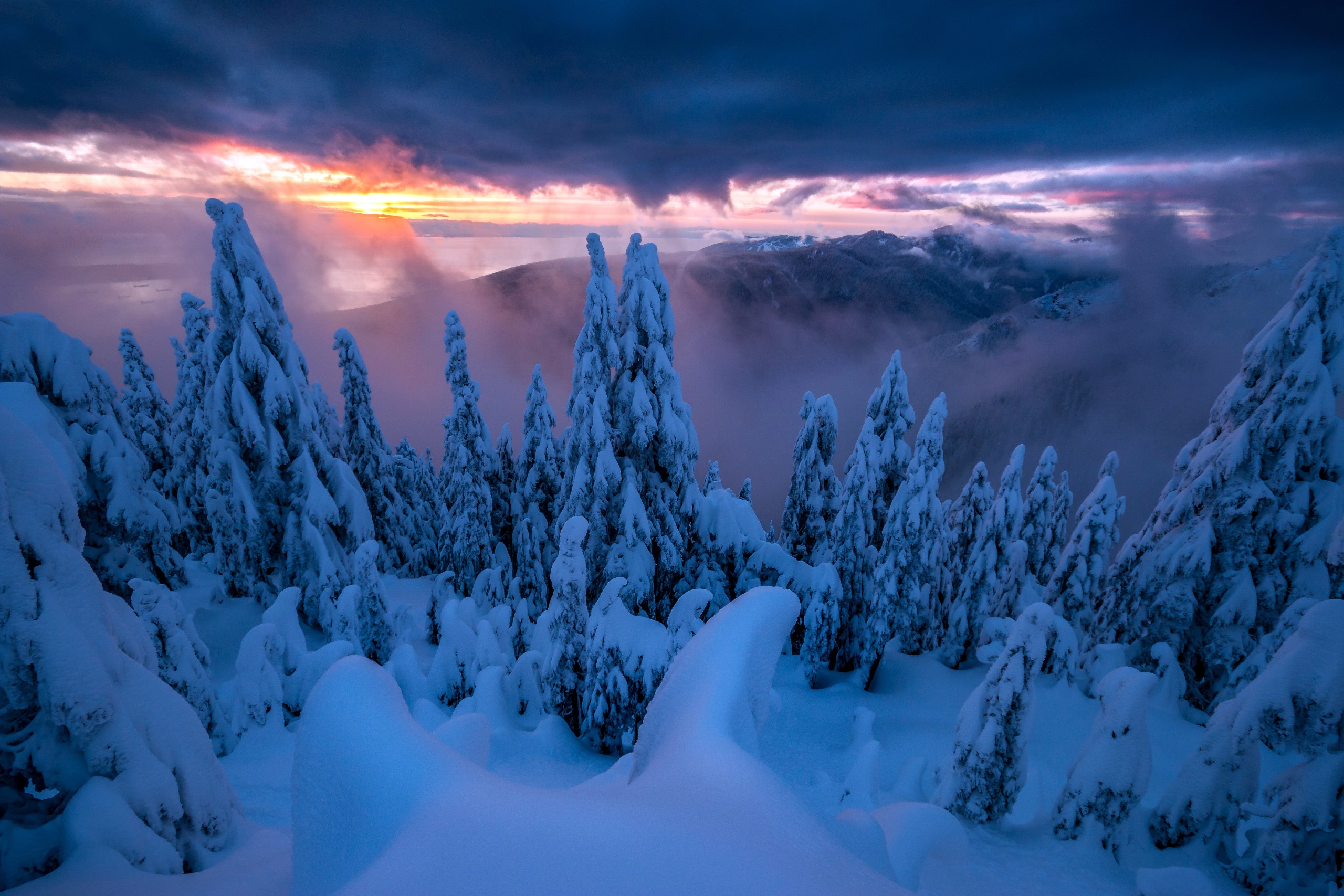 General 2560x1707 nature sky trees winter snow