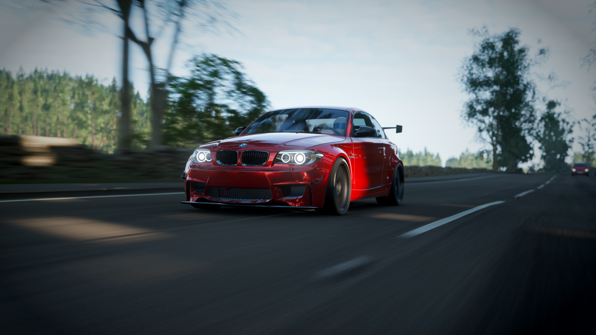General 1920x1080 BMW Forza Horizon 4 frontal view BMW 1 series car video games vehicle red cars