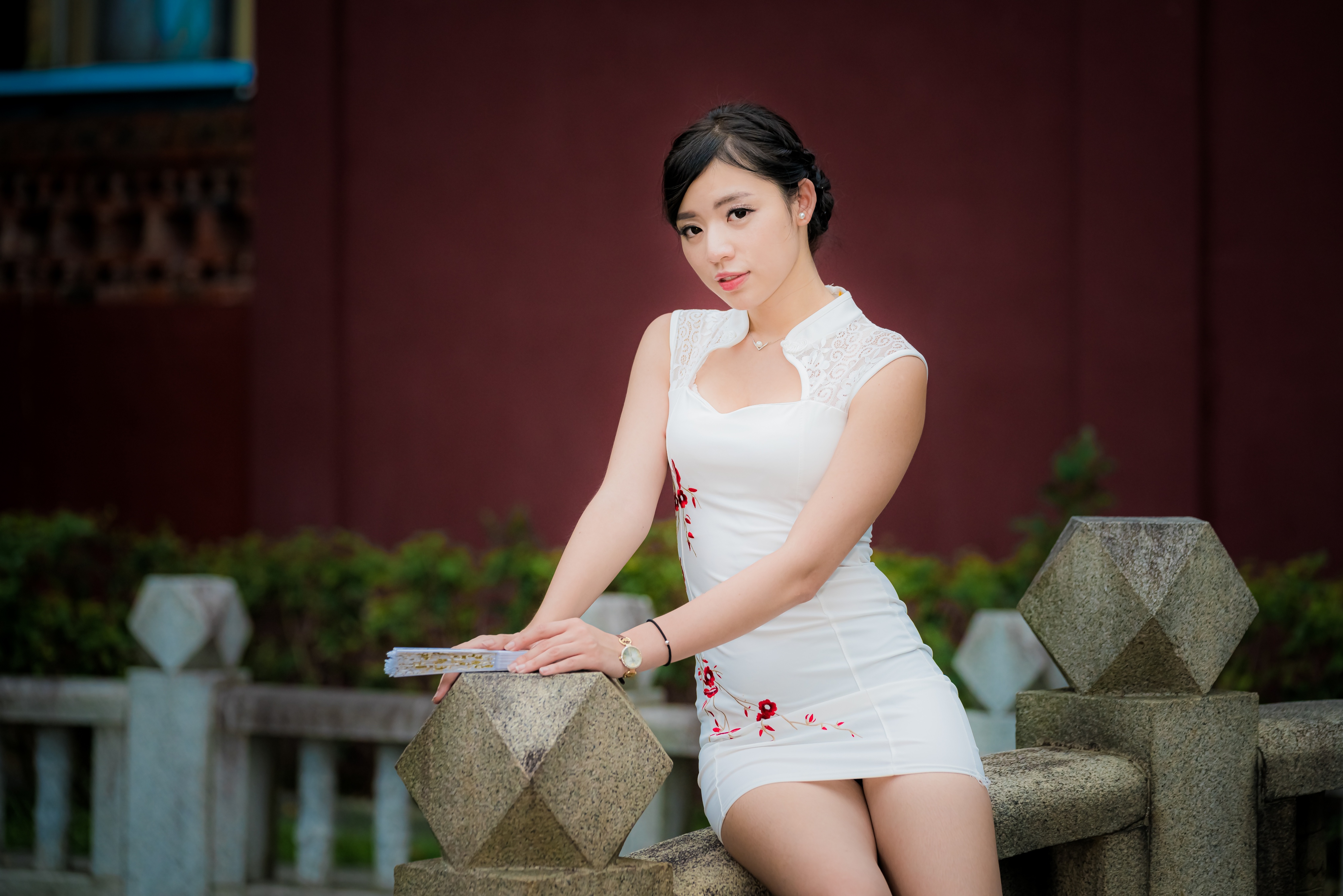 People 4500x3002 Asian model depth of field brunette Chinese clothing women Kiki Hsieh