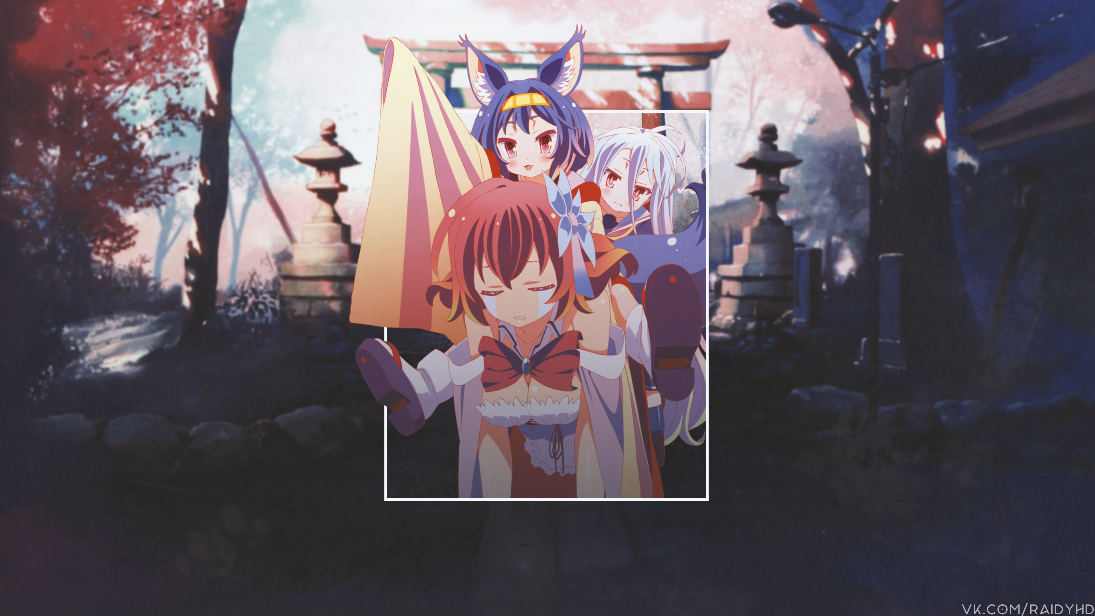 Anime 3840x2160 anime anime girls picture-in-picture No Game No Life