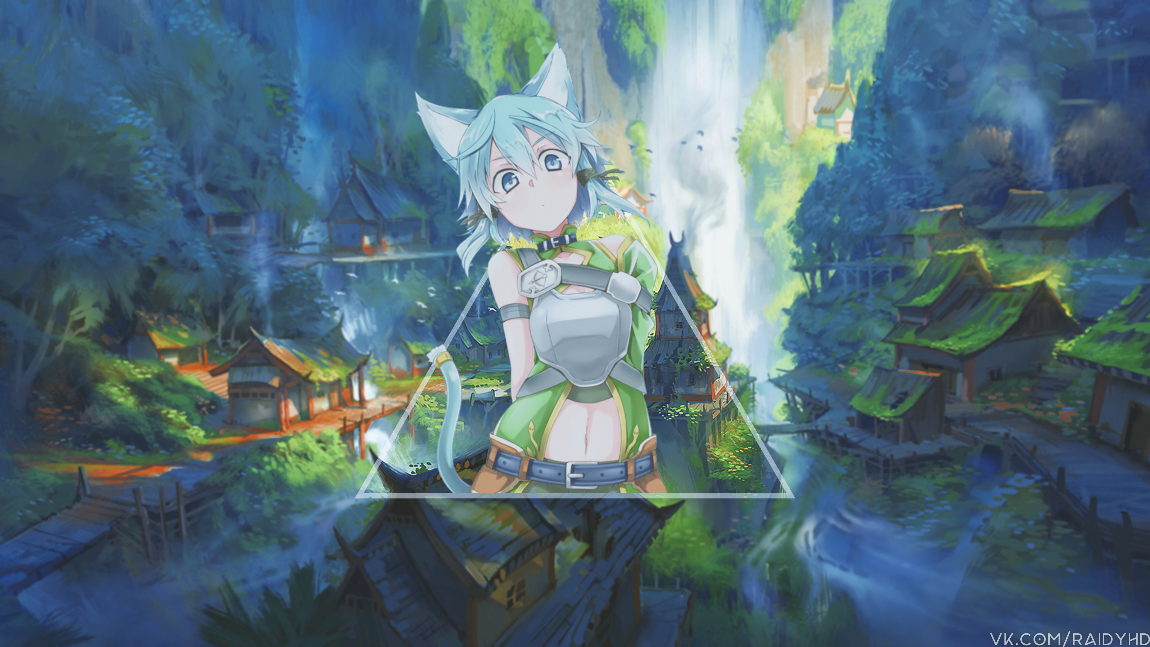 Anime 3840x2160 anime anime girls picture-in-picture Sword Art Online Asada Shino