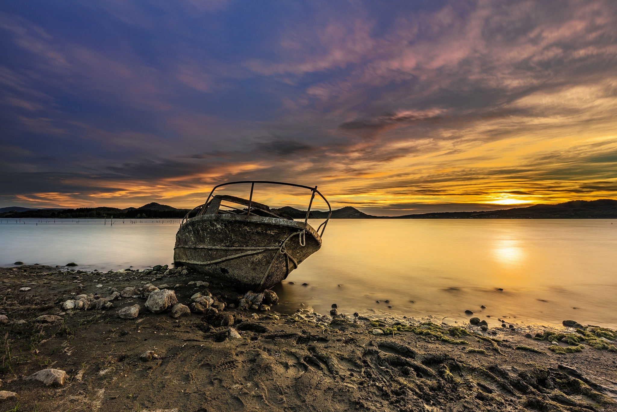 General 2048x1367 boat vehicle sky nature low light