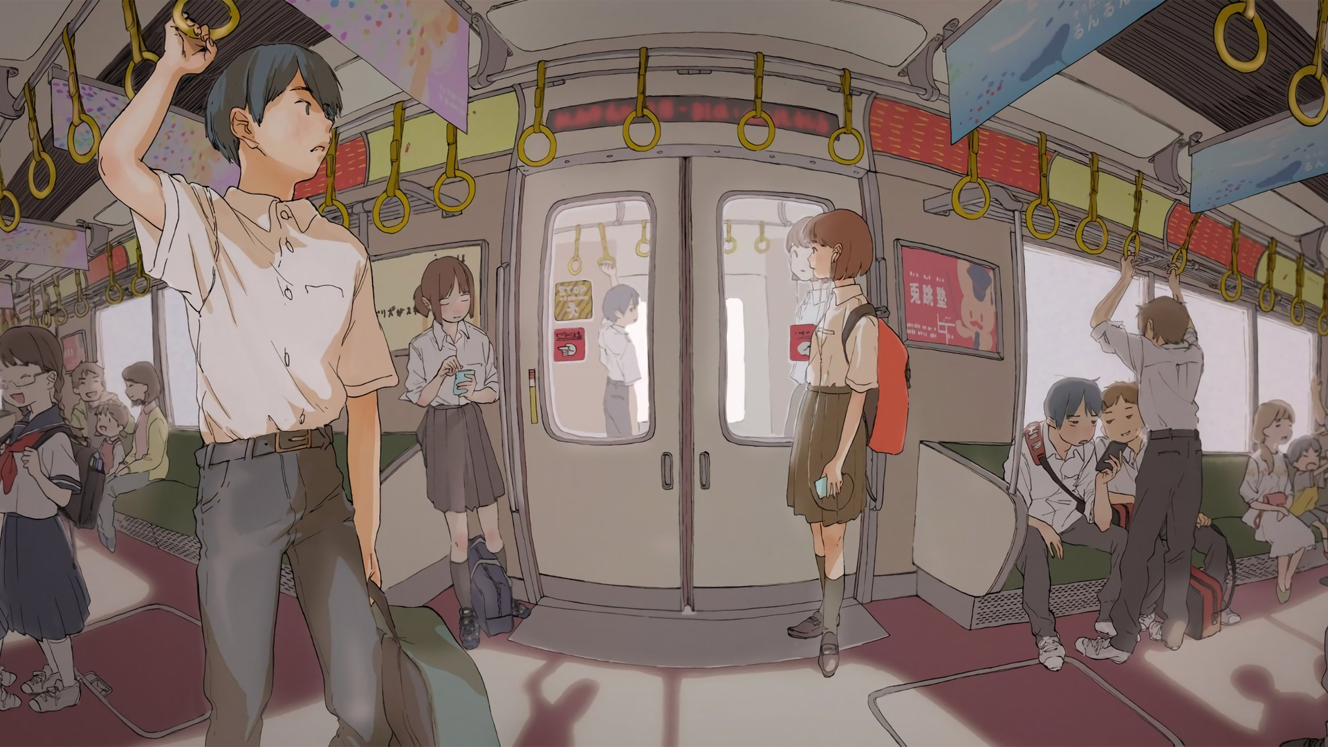 Anime 1920x1080 anime manga subway anime girls anime boys Japan