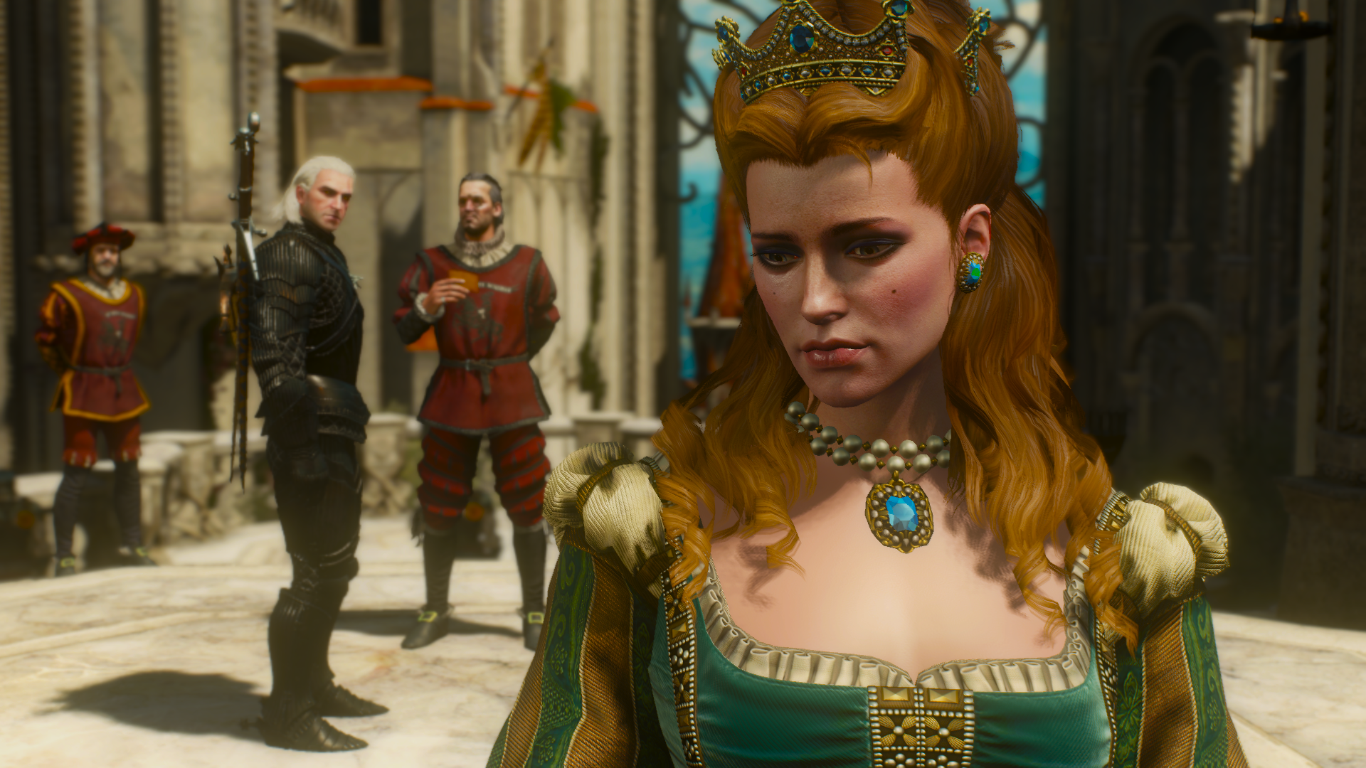 General 1920x1080 The Witcher The Witcher 3: Wild Hunt - Blood and Wine The Witcher 3: Wild Hunt Anna Henrietta video game characters women crown modding