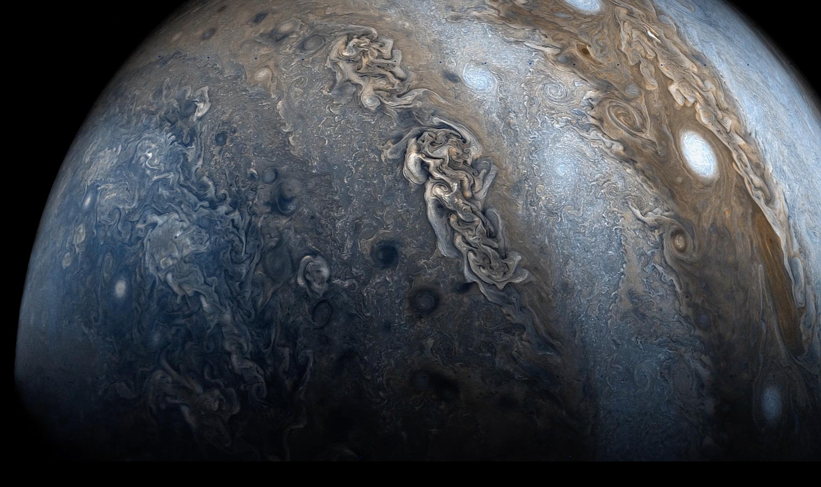 General 2880x1710 Jupiter space planet Solar System storm Juno Space Mission
