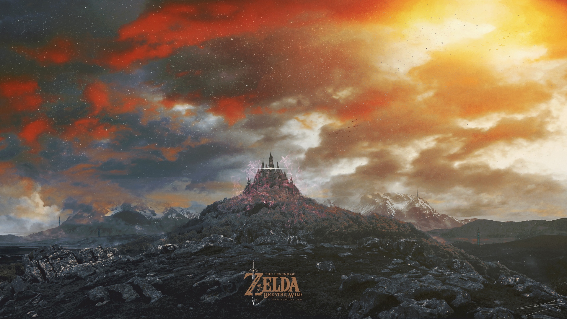 General 1920x1080 castle The Legend of Zelda: Breath of the Wild sunlight video games The Legend of Zelda