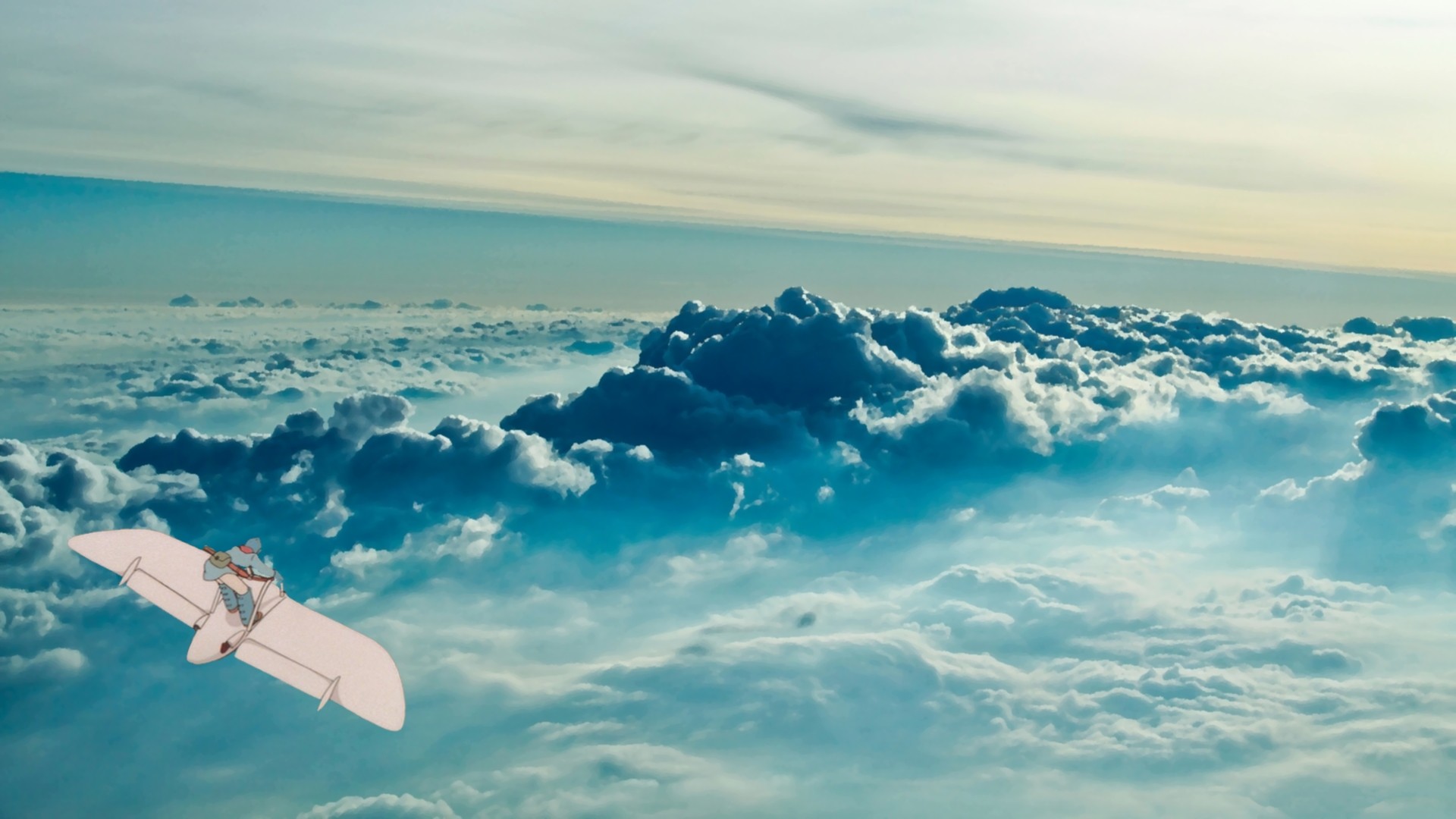Anime 1920x1080 Nausicaa of the Valley of the Wind Studio Ghibli anime clouds movies sky vehicle