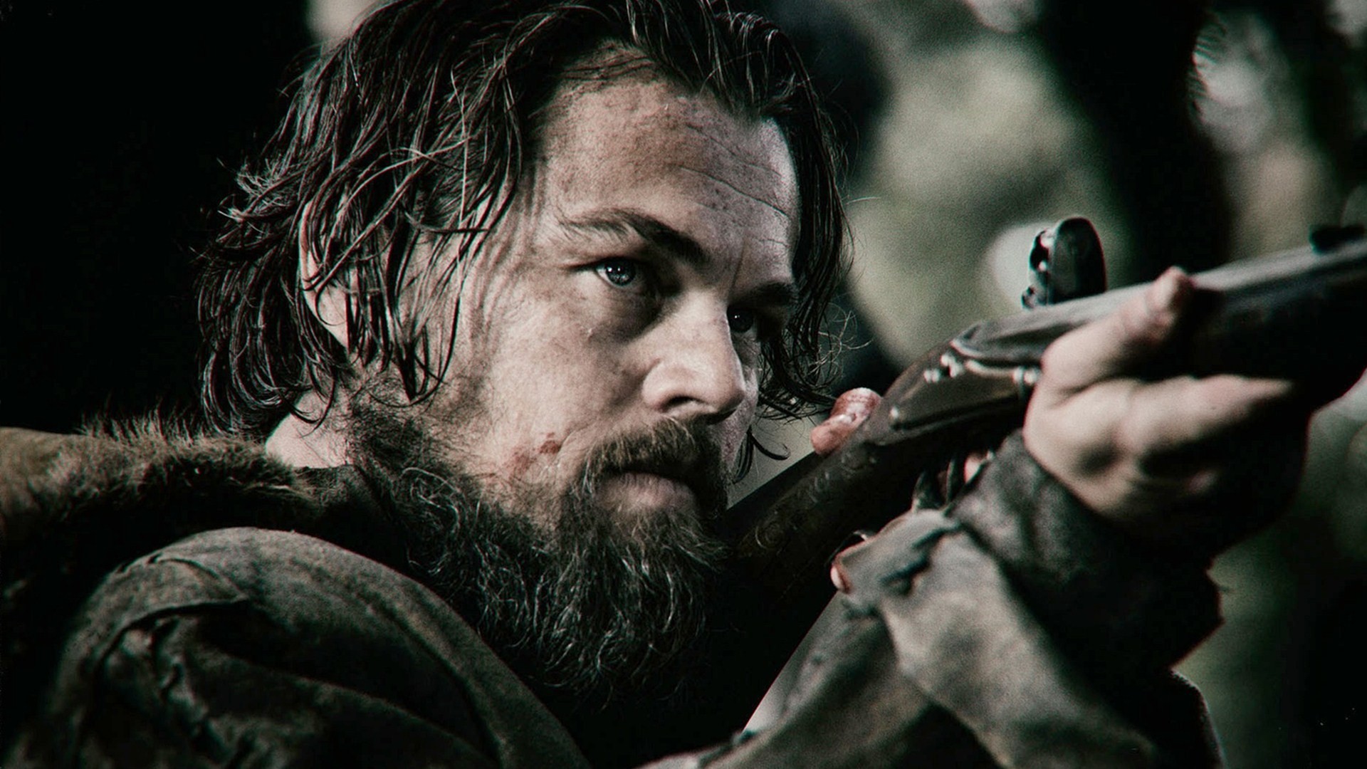 People 1920x1080 movies The Revenant Leonardo DiCaprio film stills beard men actor rifles aiming weapon