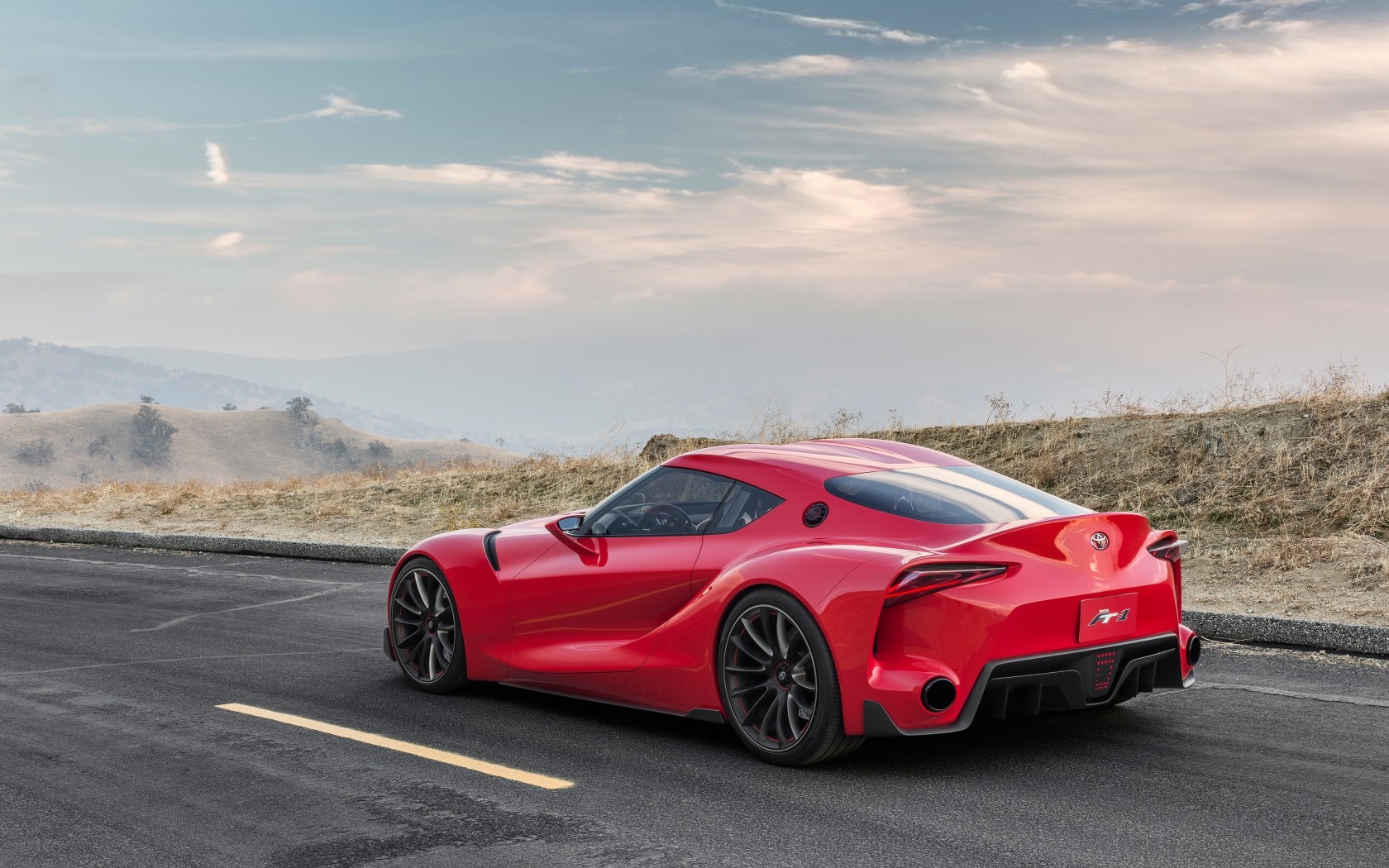 General 1680x1050 Toyota Toyota FT-1 red cars supercars concept cars vehicle road outdoors asphalt Japanese cars