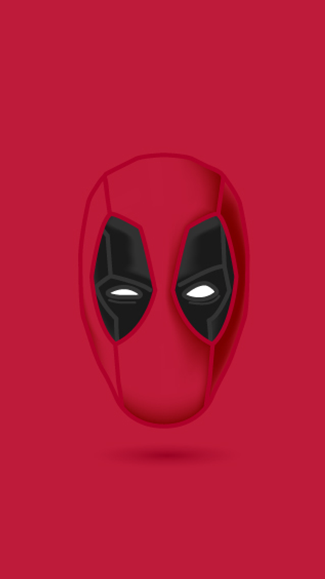 General 1080x1920 simple background antiheroes Deadpool minimalism red background artwork superhero