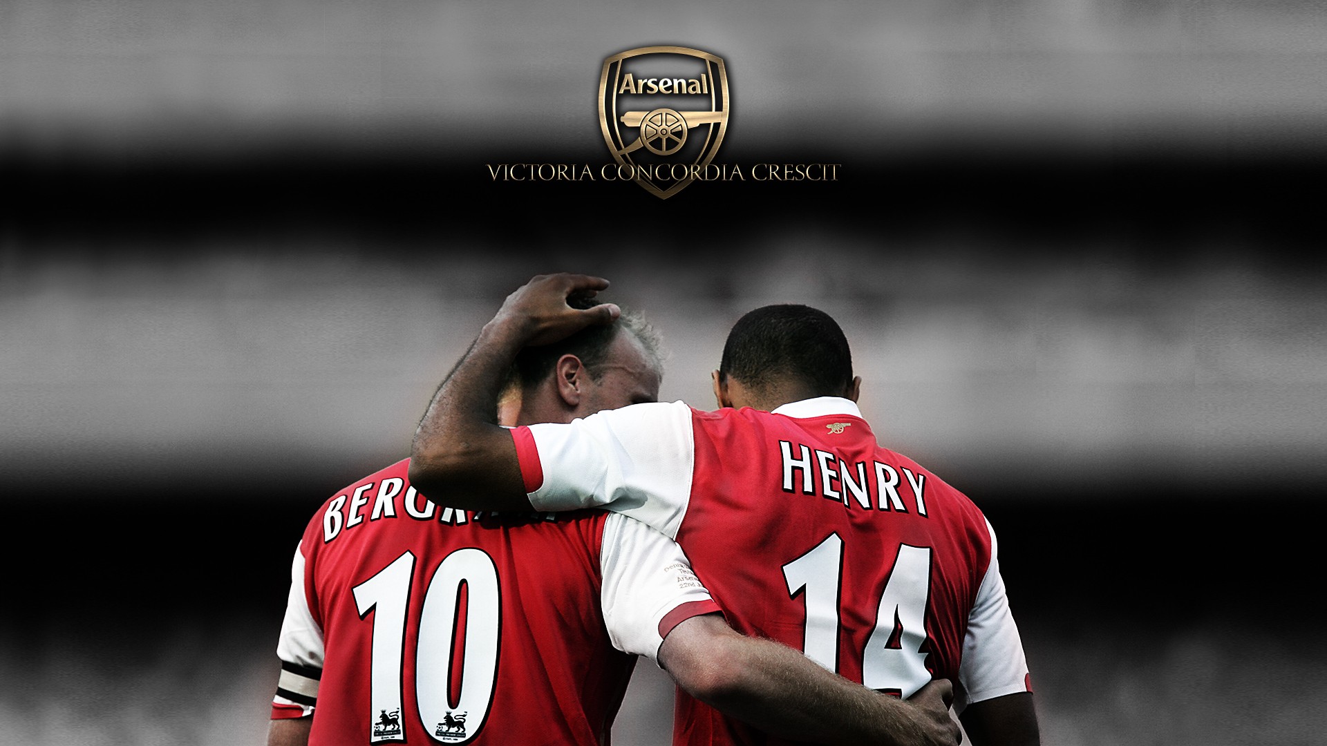 People 1920x1080 Arsenal FC London Thierry Henry Dennis Bergkamp soccer clubs legend footballers Premier League men