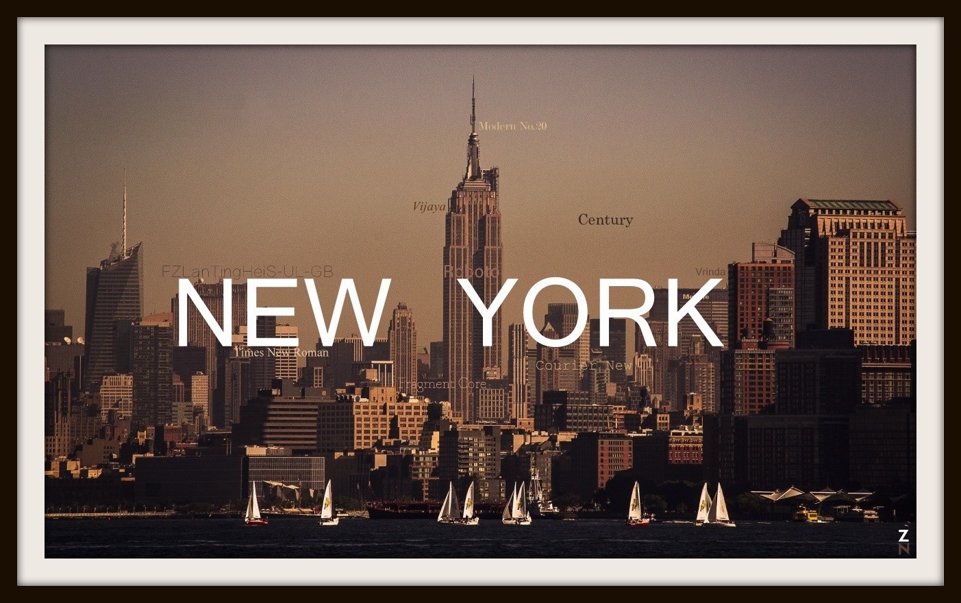 General 1403x881 street blurred solid color typography cityscape New York City Empire State Building