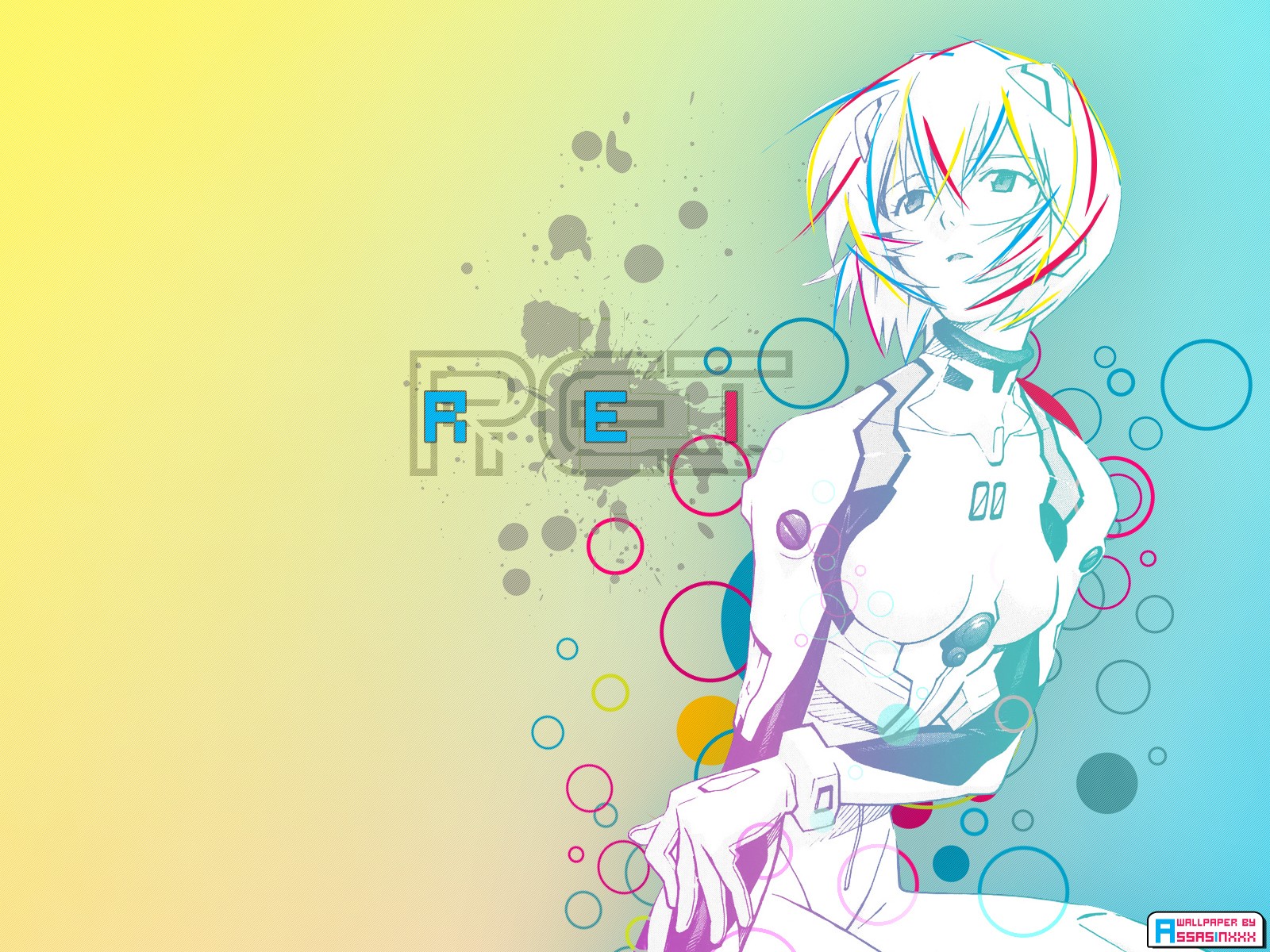 Anime 1600x1200 anime Neon Genesis Evangelion anime girls gradient