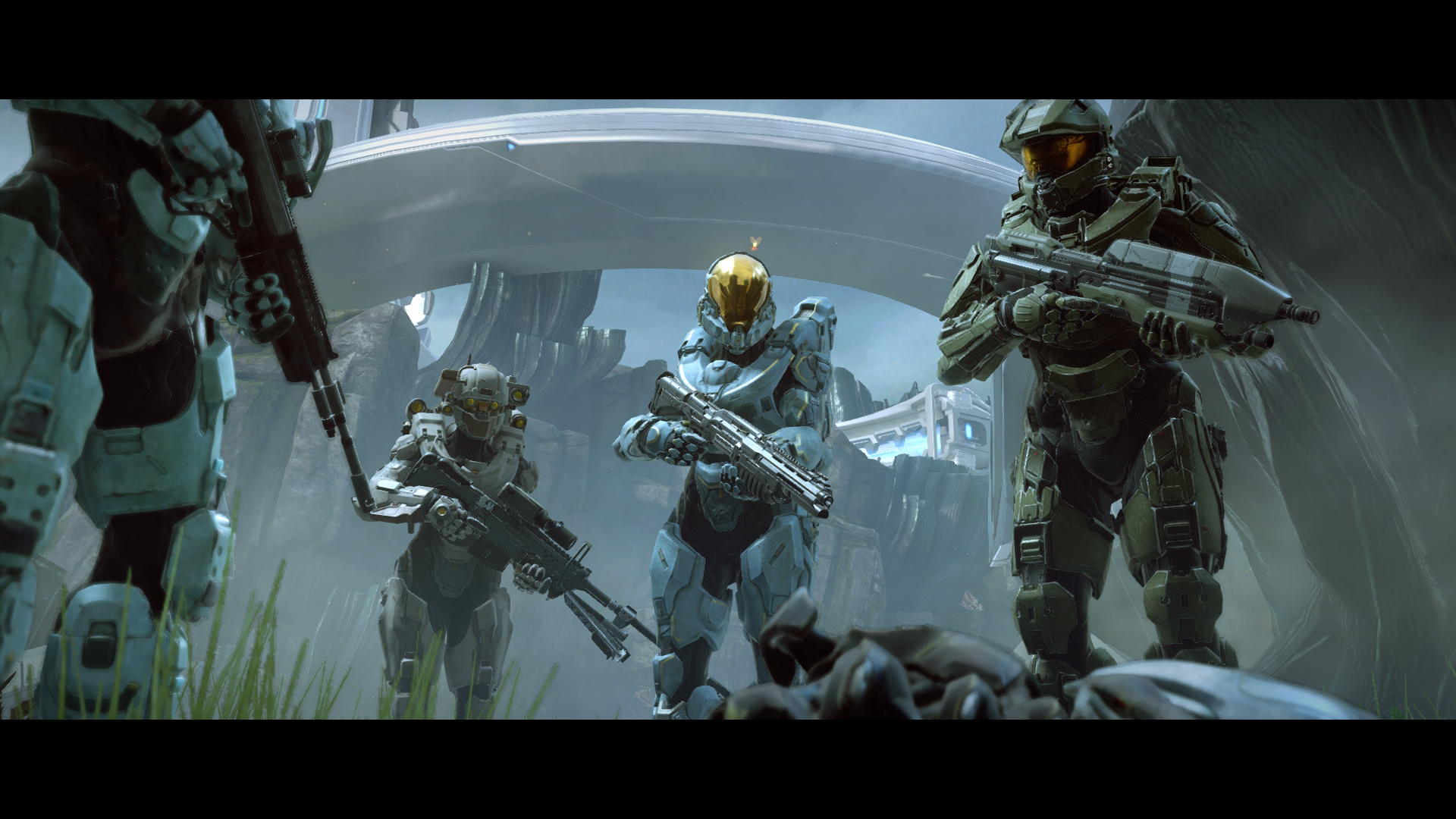 General 1920x1080 Halo 5: Guardians Blue Team UNSC Infinity Master Chief (Halo) video games science fiction video game characters