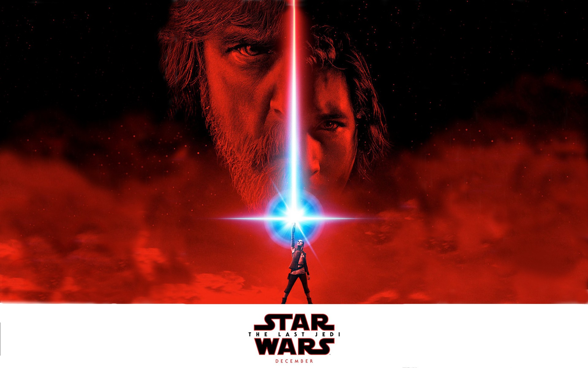 General 1920x1200 Star Wars: The Last Jedi Star Wars Luke Skywalker Rey (Star Wars) Kylo Ren movies red digital art