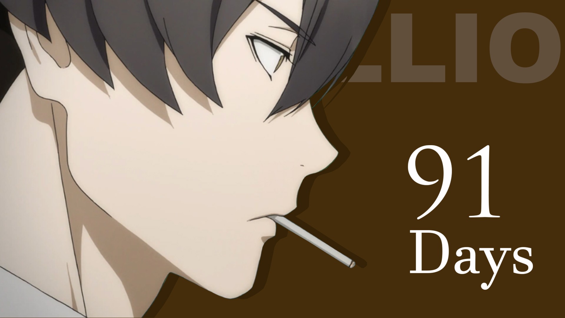 Anime 1920x1080 91 Days anime boys profile cigarettes
