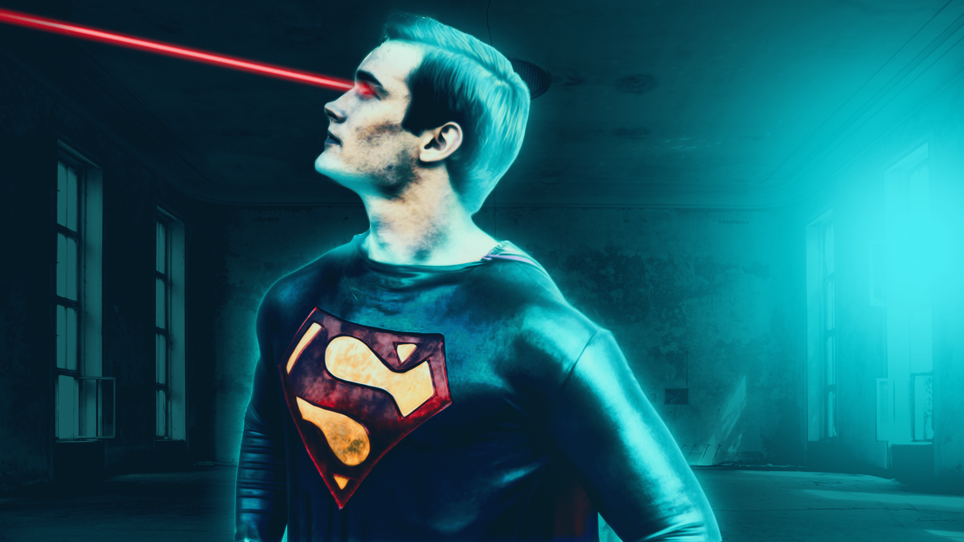 General 1920x1080 Batman v Superman: Dawn of Justice Superman superhero movies turquoise cyan