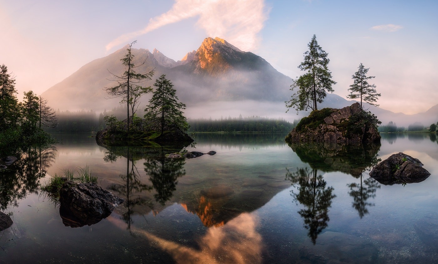 General 1400x845 nature reflection mountains water 500px lake mist