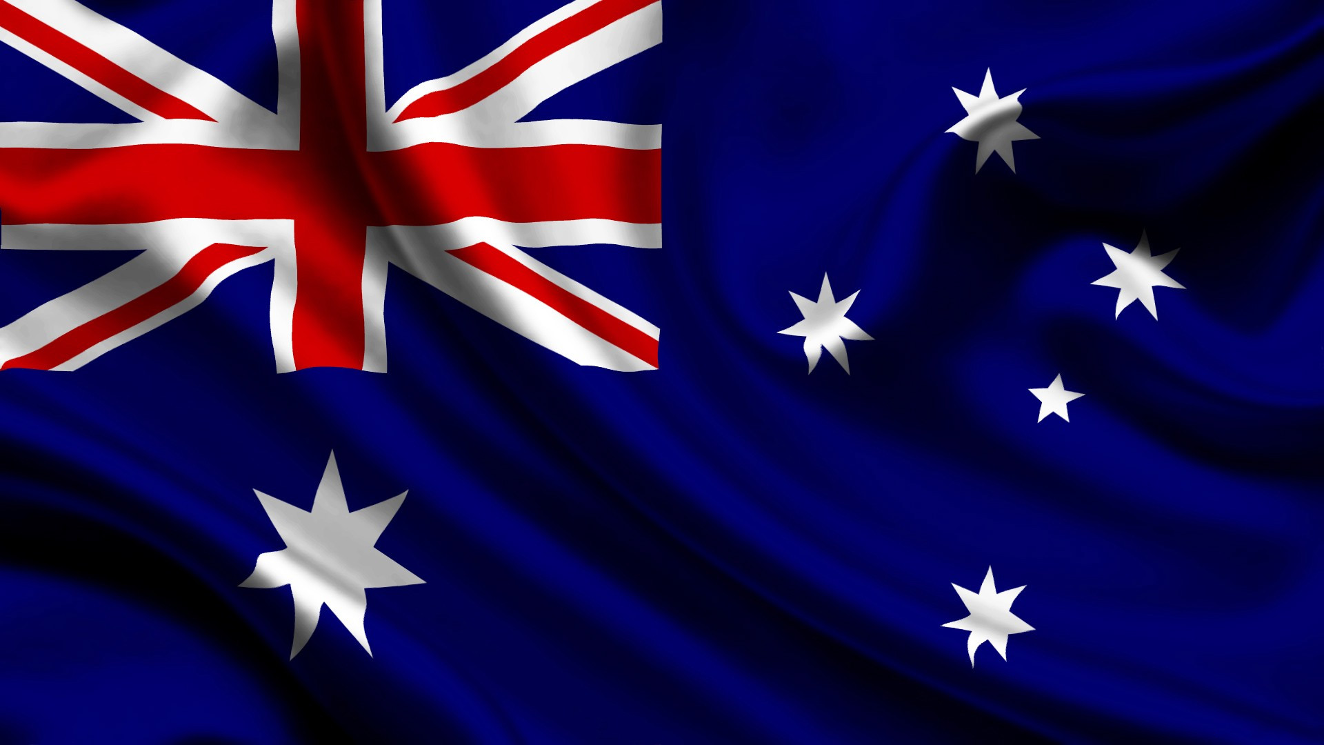 General 1920x1080 flag Australia blue red British flag digital art
