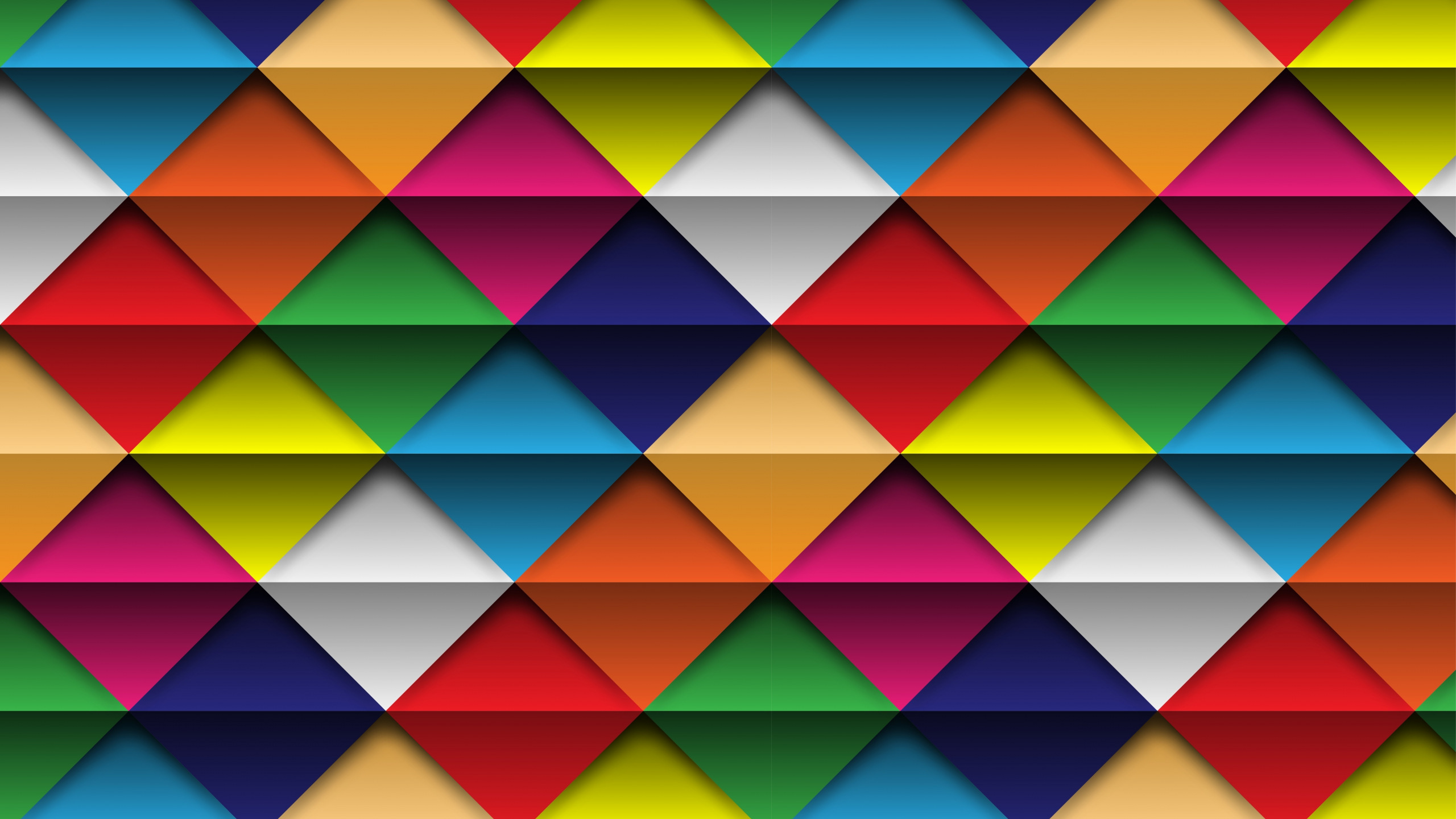 General 2560x1440 abstract shapes colorful triangle