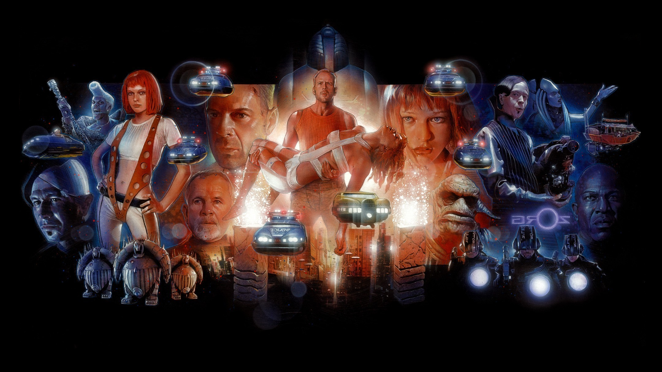 General 2160x1215 The Fifth Element movies Milla Jovovich  science fiction Luc Besson Bruce Willis Gary Oldman Leeloo