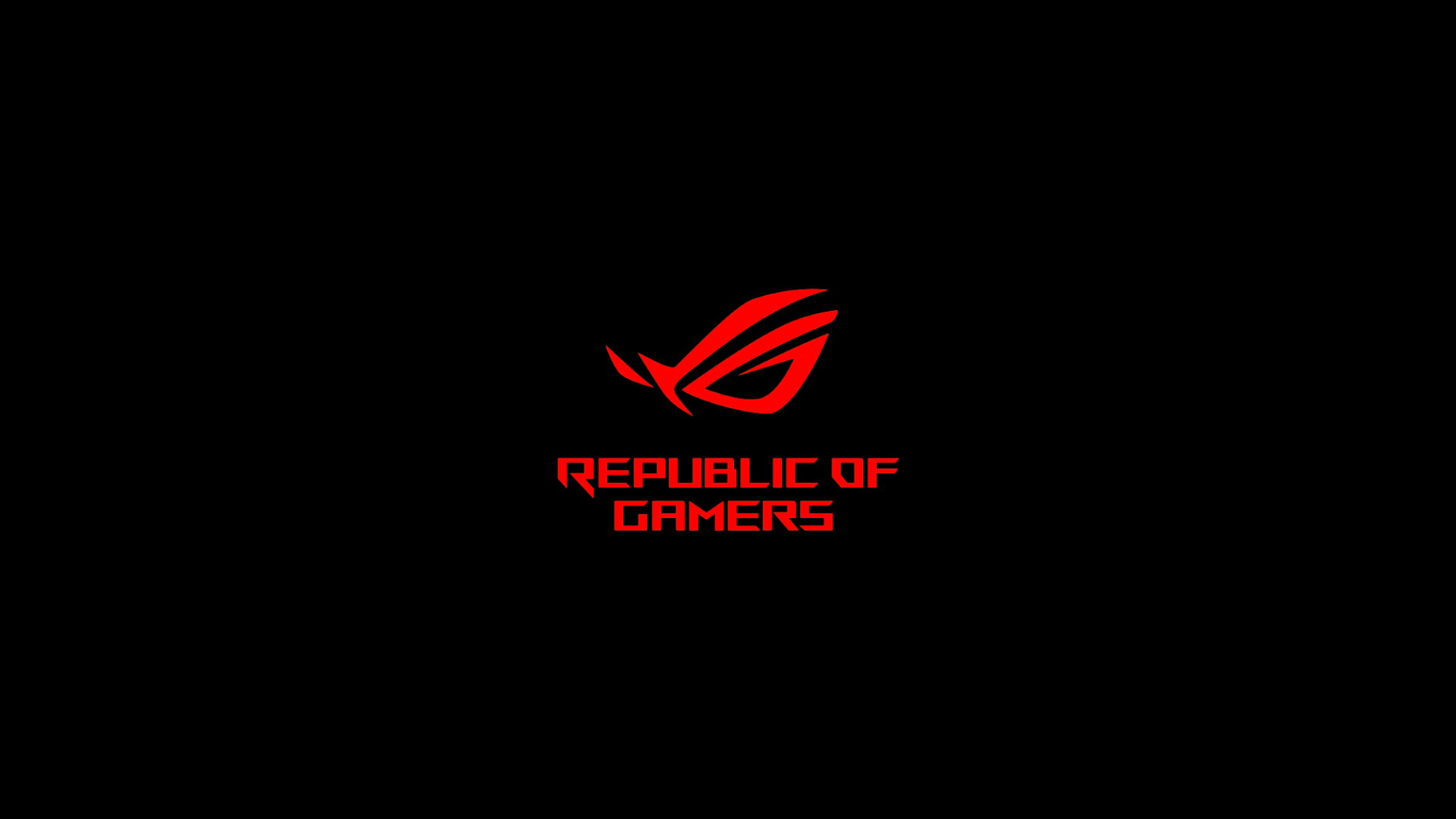 General 1920x1080 ASUS Republic of Gamers minimalism simple background red brand
