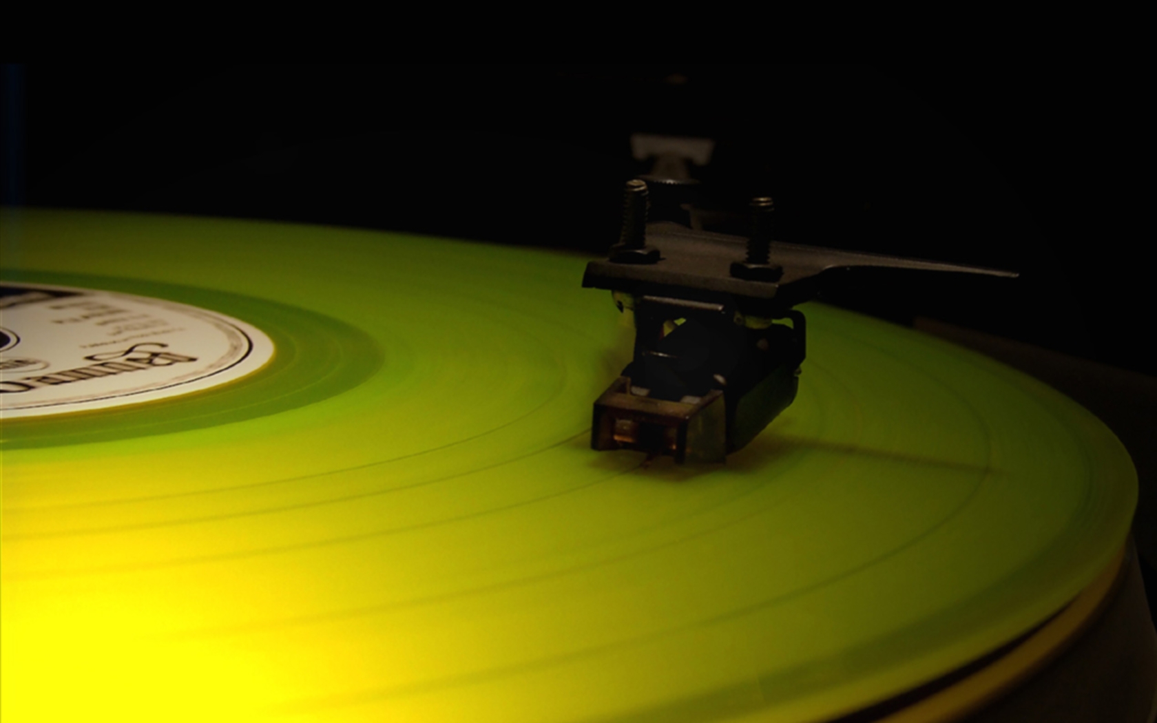 General 1680x1050 turntables green vinyl music audio-technica