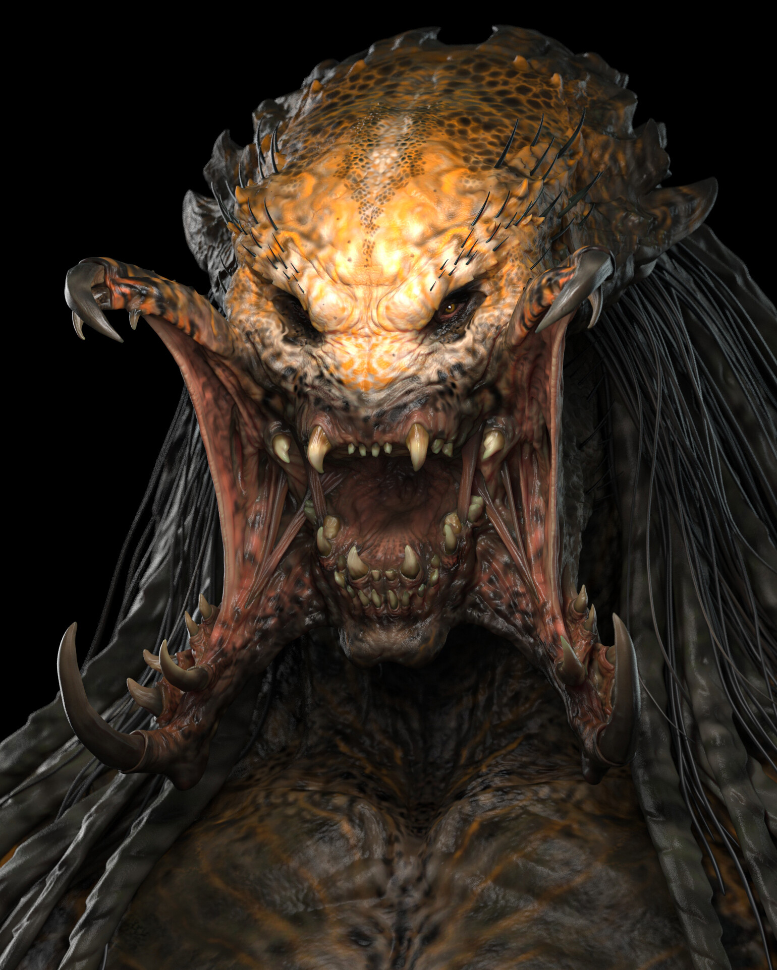 General 1540x1924 artwork science fiction horror predator (creature) creature fantasy art